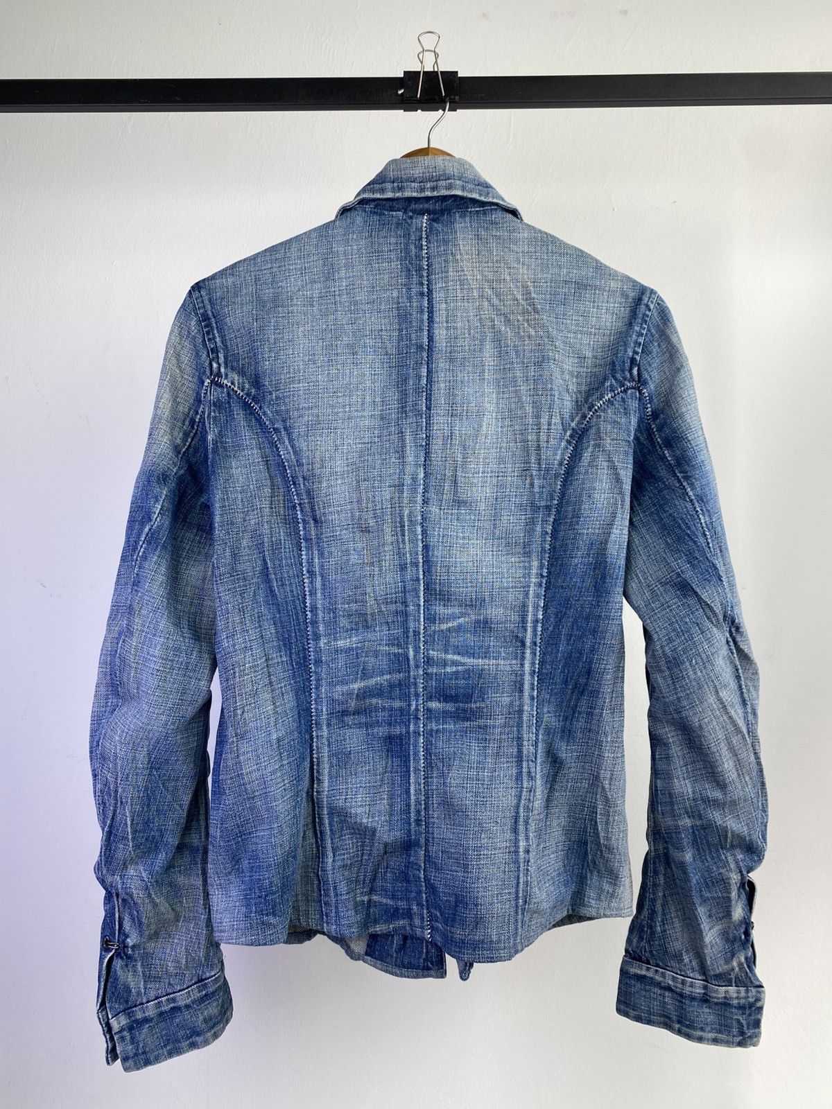 wjk Wjk Washed Denim Hook Jacket Japan Size US M / EU 48-50 / 2 - 2 Thumbnail