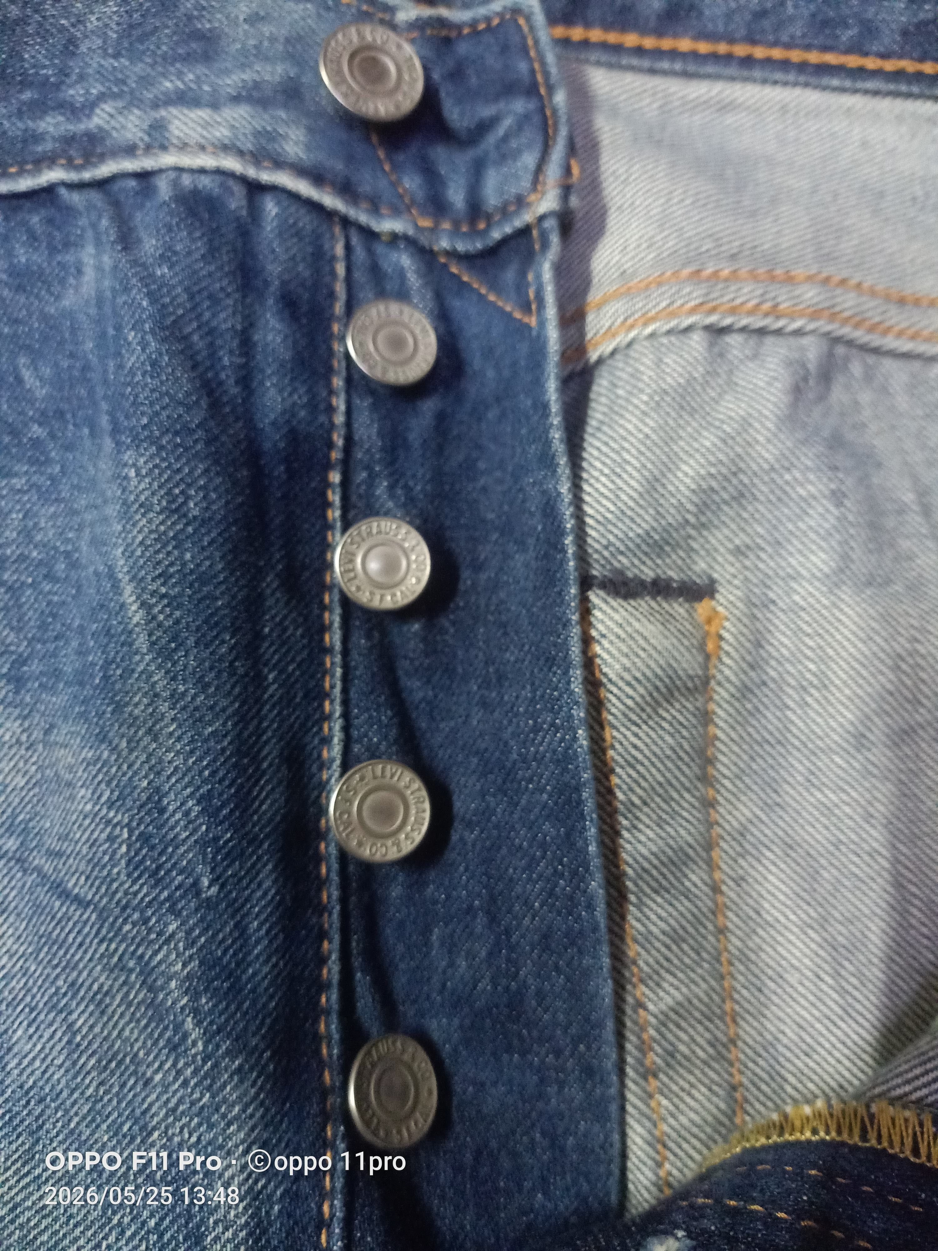 Levi's Vintage Clothing 💥 Vintage Levi's 501 (LVC) Distressdenim Men Redselved 💥 Size US 34 / EU 50 - 18 Thumbnail
