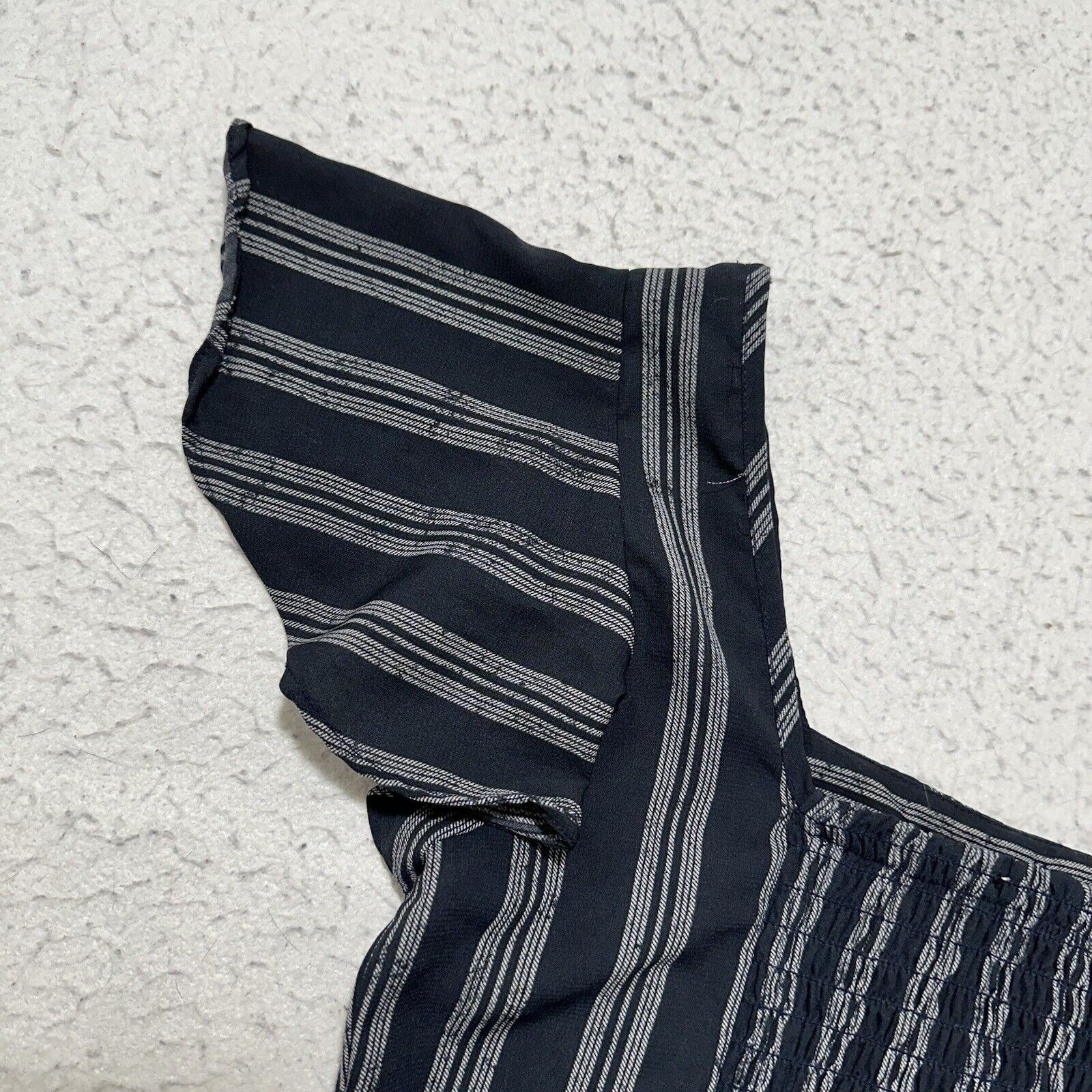 Other Sienna Sky Small Blue White Stripe Button Front Crop Top Size S / US 4 / IT 40 - 11 Thumbnail