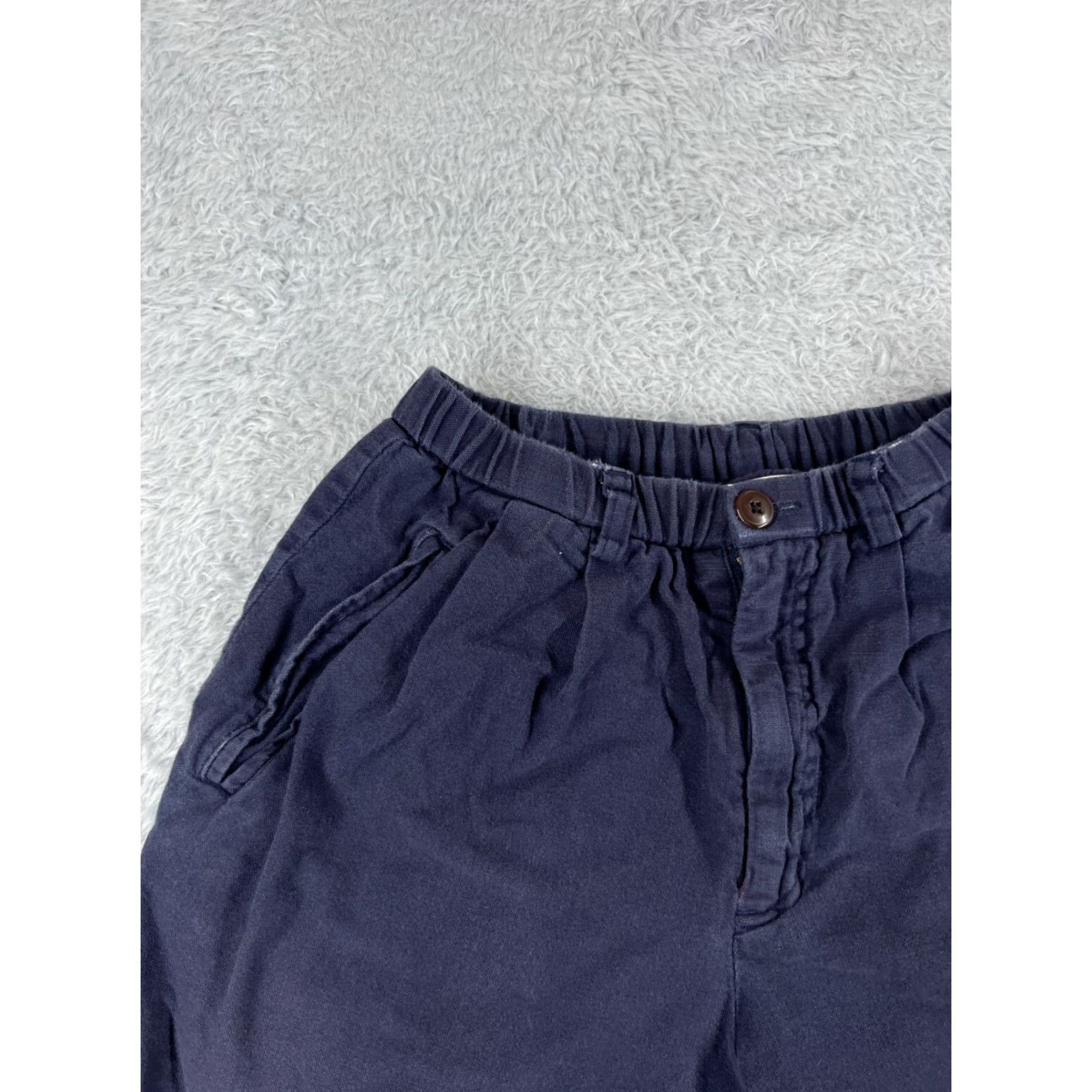 Patagonia Patagonia Shorts Women XS Blue Elastic Woven Organic Cotton Sweat, Activewear Casual Travel, Pockets, Logo, 90s? (No, vintage No) Size 26" / US 2 / IT 38 - 4 Thumbnail