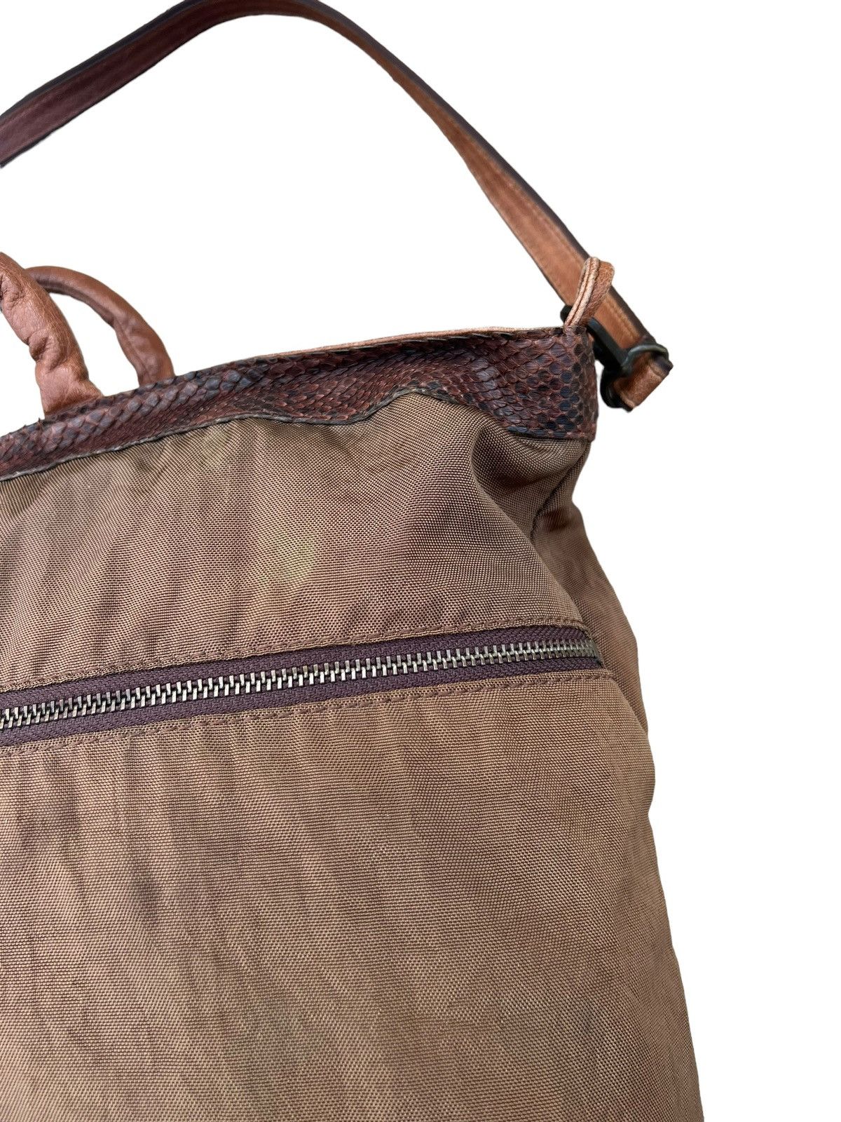 Leather Vintage Ibiza Japan Hybrid Python Skin 2 Way Bag Size ONE SIZE - 11 Thumbnail