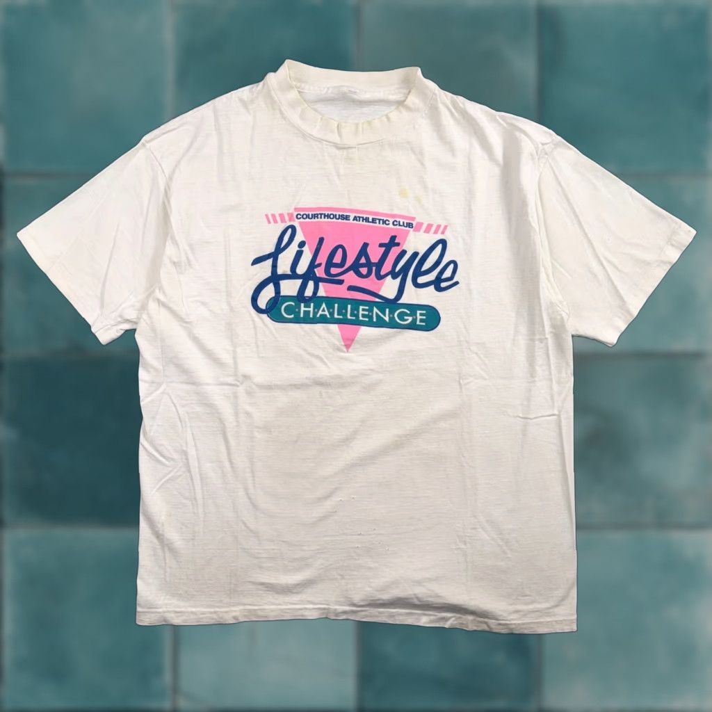 Alife VINTAGE Courthouse Athletic T Shirt Men L White Short Sleeve Crew Neck 90s Graphic Print Portland VTG Size US L / EU 52-54 / 3 - 1 Thumbnail