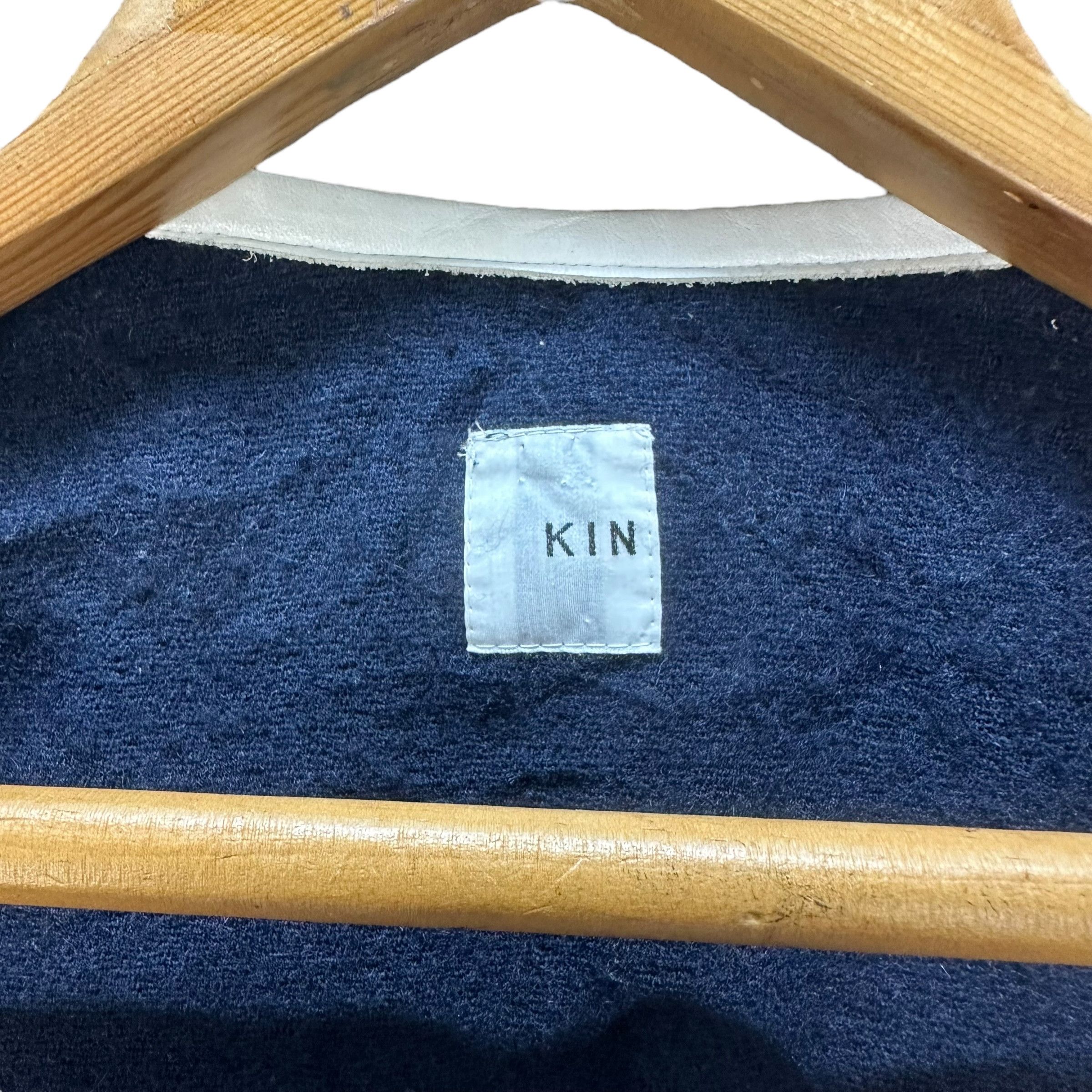 KIN KIN MADE IN JAPAN BUTTON LESS WOOL MOHAIR JACKET #8930-040 Size US XL / EU 56 / 4 - 8 Thumbnail