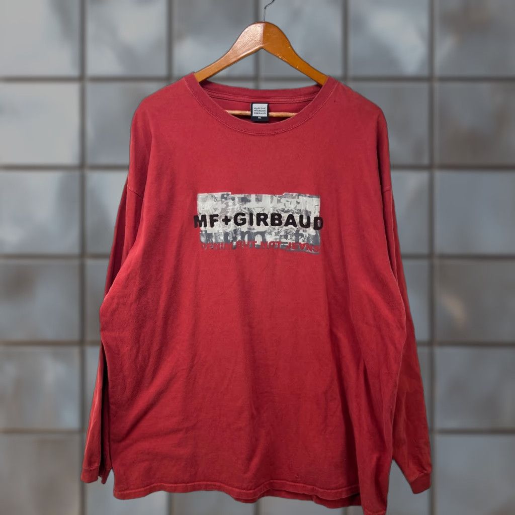 Vintage VINTAGE Marithe Francois Girbaud Long Sleeve Shirt 2XL Men Red Cotton 1990s Logo Pocket Knit 90s Shirt Mens Size US XXL / EU 58 / 5 - 1 Thumbnail