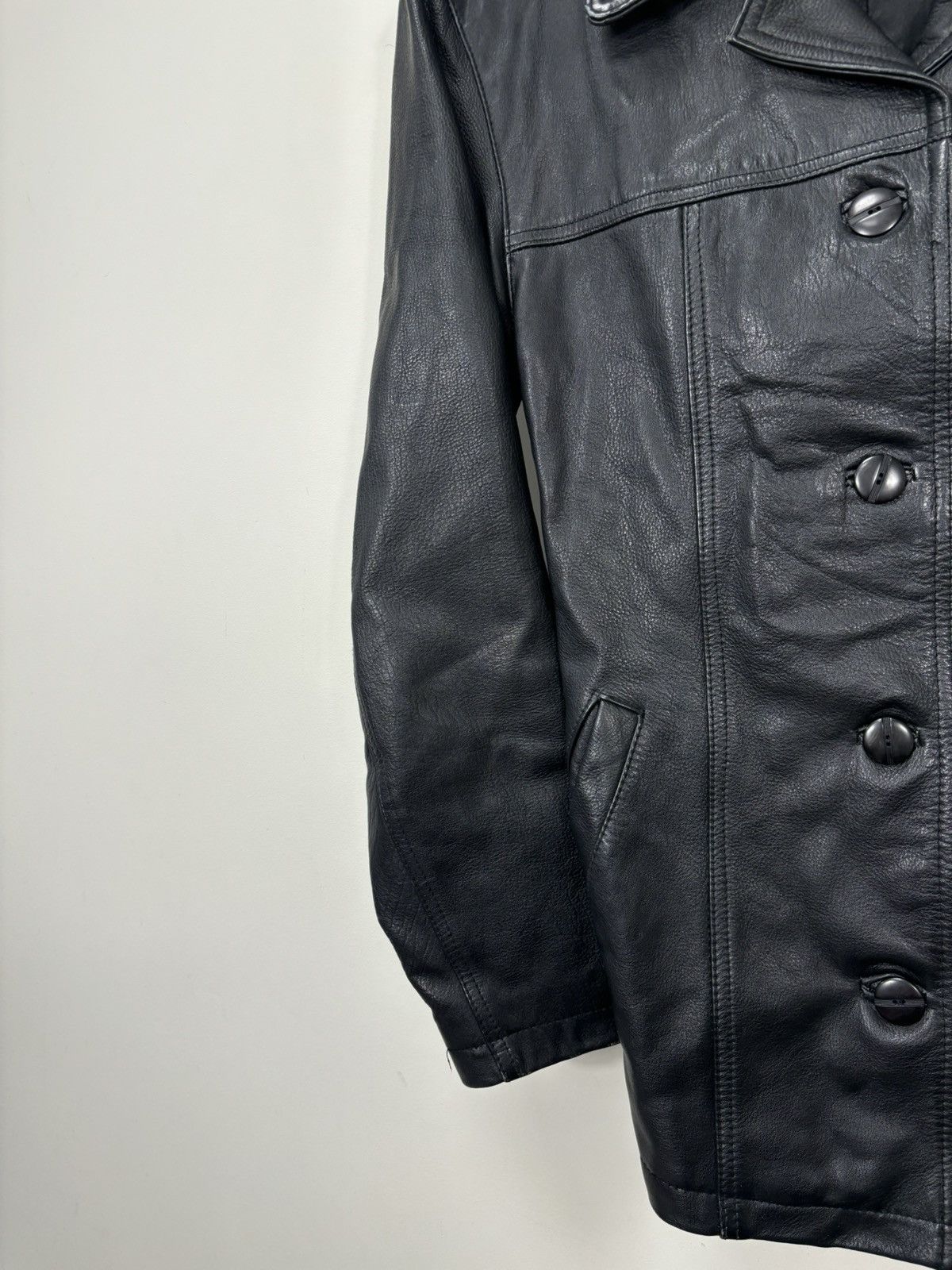 Claude Montana Vintage Claude Montana Ideal Cuir Women’s Leather Jacket Size M / US 6-8 / IT 42-44 - 6 Thumbnail