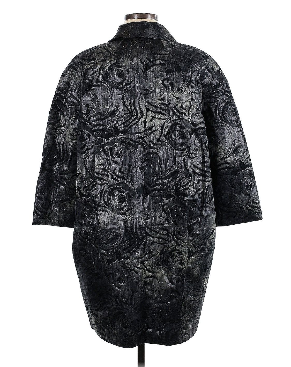 Anne Klein Floral Brocade Jacket Size M / US 6-8 / IT 42-44 - 2 Thumbnail