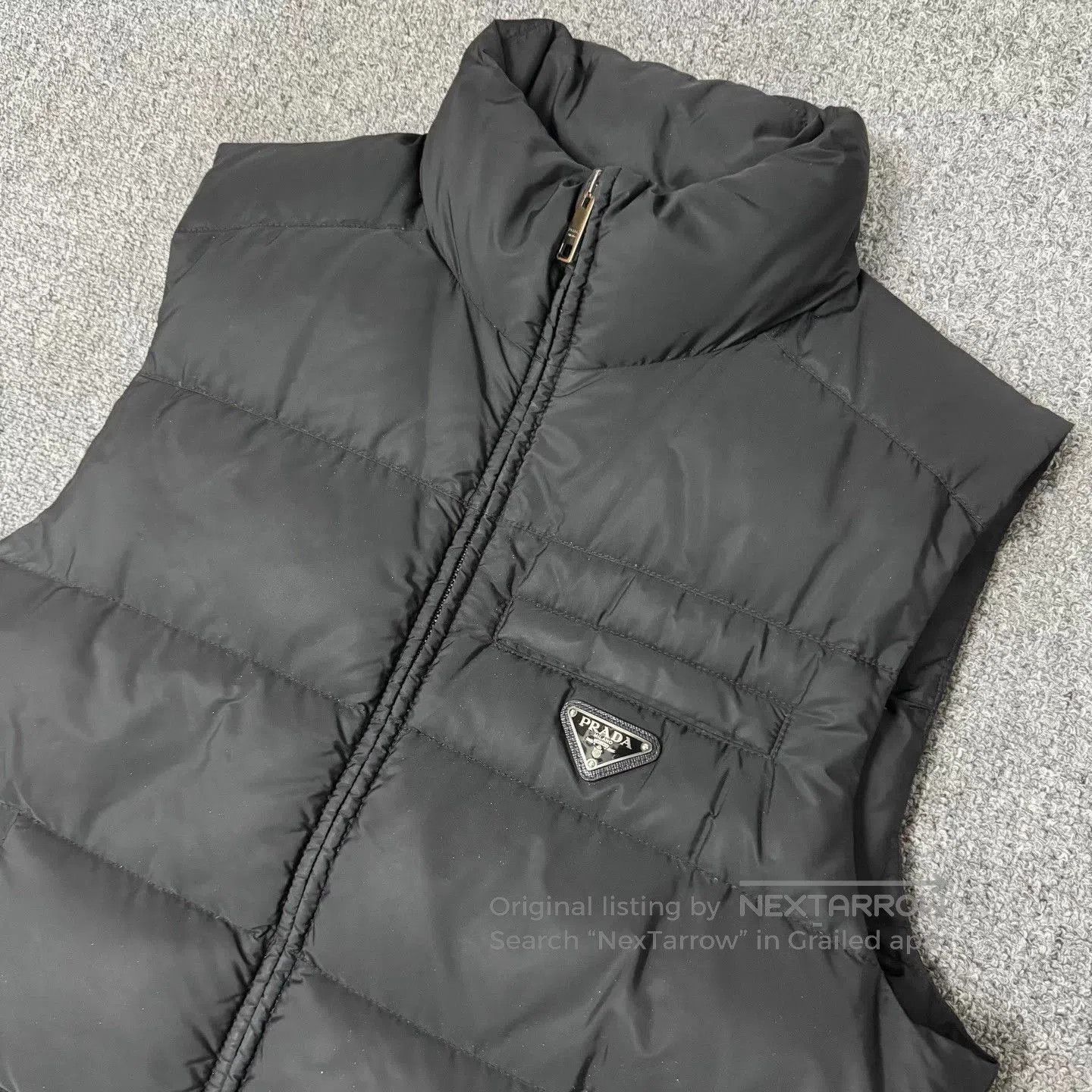 Prada Black Puffer Vest Size M. Size US M / EU 48-50 / 2 - 3 Thumbnail