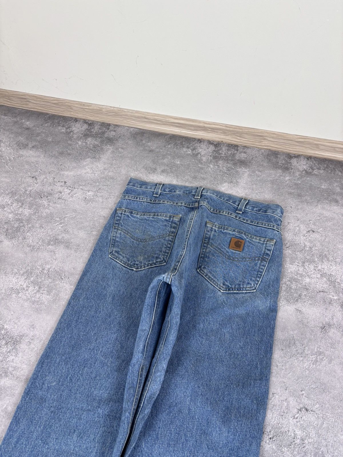 Carhartt Vintage Carhartt Men’s Blue Denim Jeans Straight Fit B17 STW Size US 33 - 6 Thumbnail