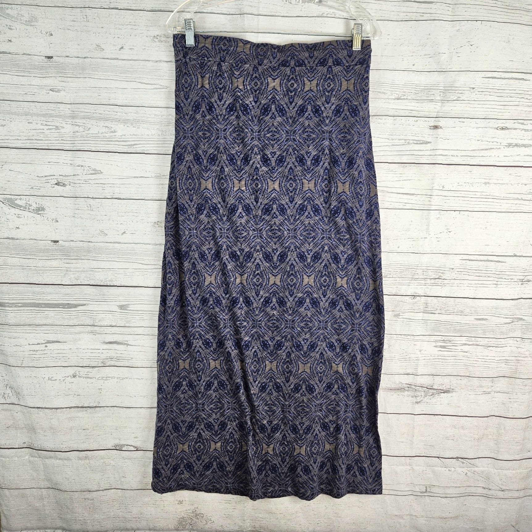 Eddie Bauer Eddie Bauer Womens Maxi Skirt Sz Small Gray Blue Cotton Pockets Drawstring Size 28" / US 6 / IT 42 - 3 Thumbnail