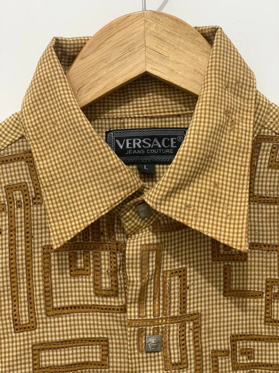 Versace × Vintage Vintage Versace Button Up Size US L / EU 52-54 / 3 - 3 Thumbnail