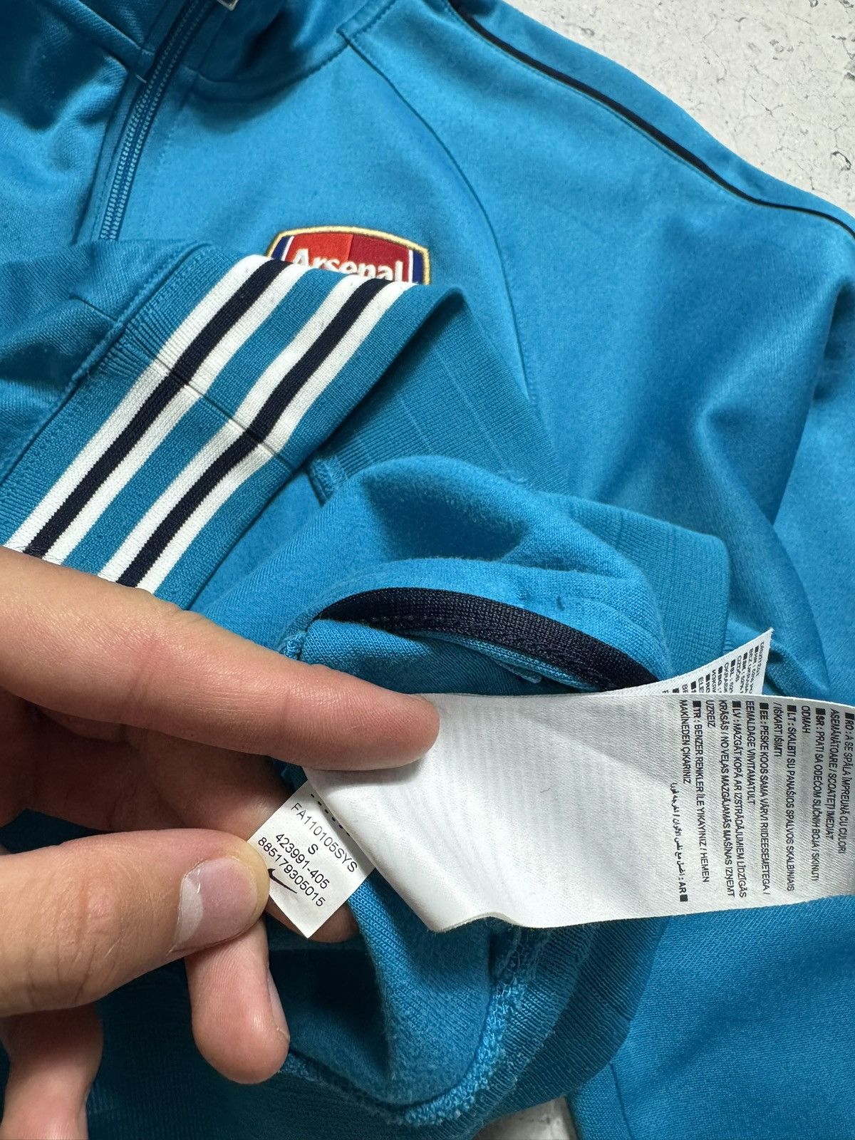 Nike Nike FC Arsenal Vintage Full Zip Jacket Football Soccer Size US S / EU 44-46 / 1 - 8 Thumbnail