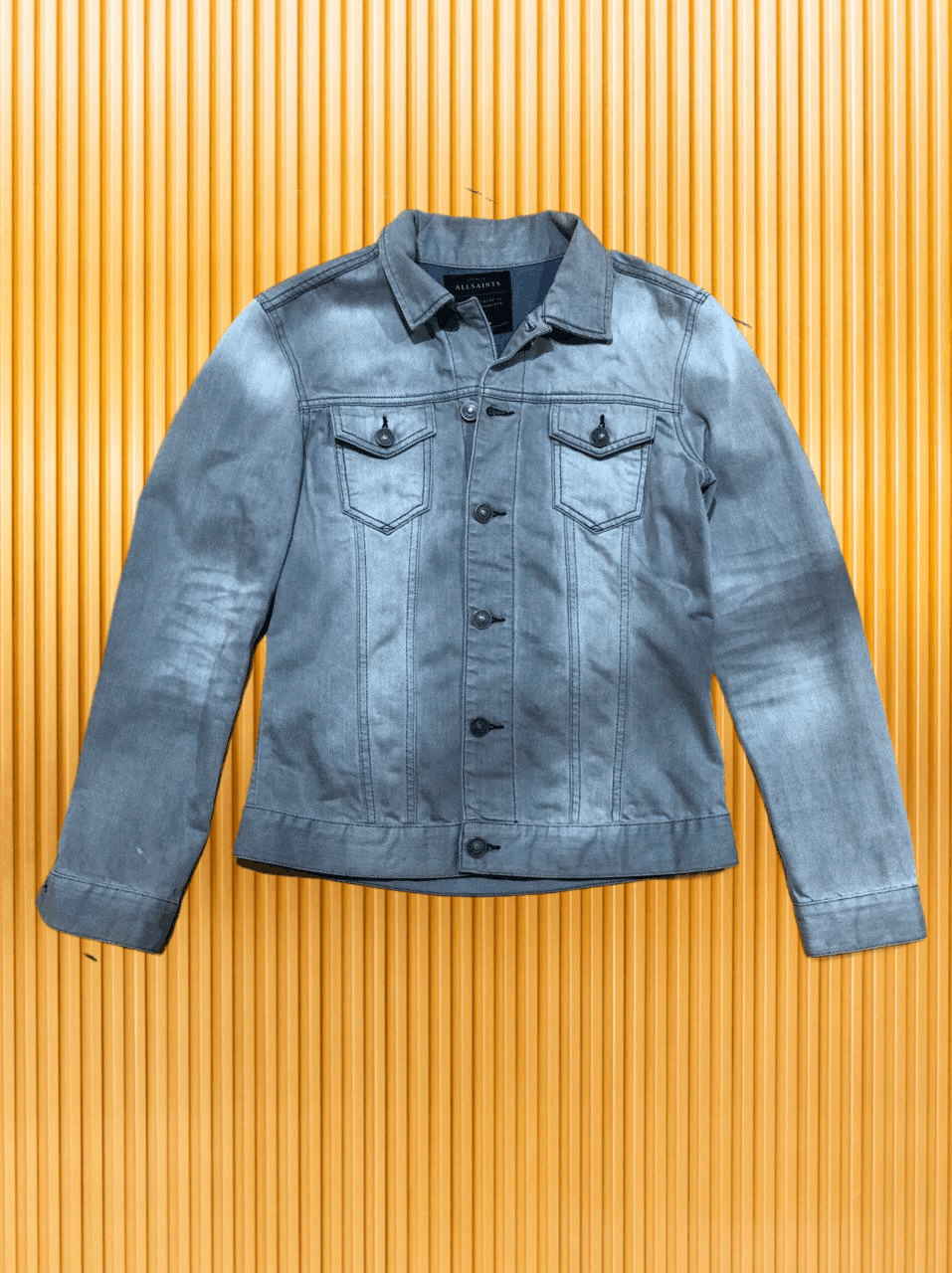 Allsaints Streetwear Y2K Allsaints gray denim jacket vintage Size US M / EU 48-50 / 2 - 1 Thumbnail