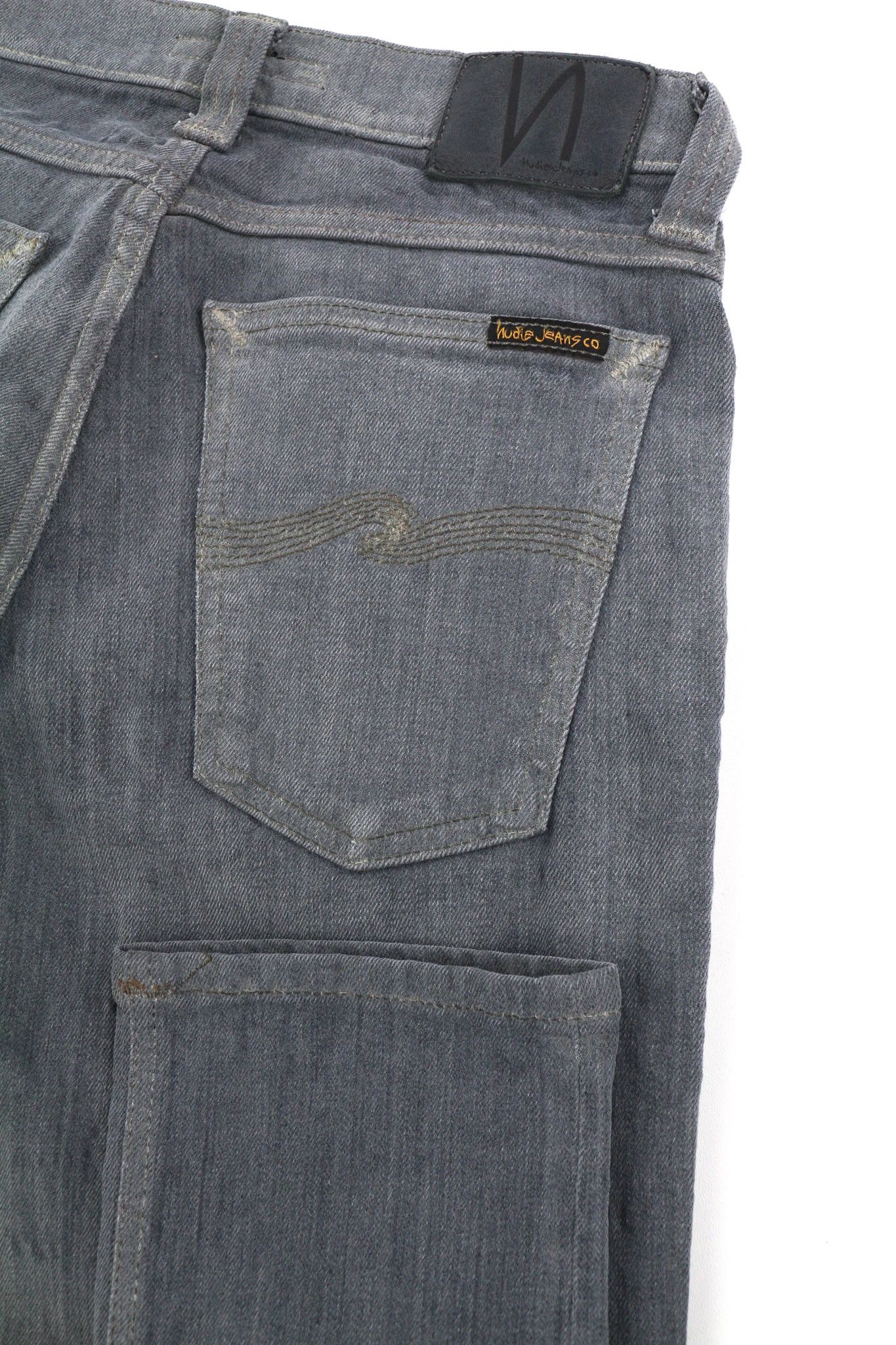 Nudie Jeans TIGHT LONG JOHN W27/L32 Organic Charcoal Denim Jeans 82700 Size 27" / US 4 / IT 40 - 5 Thumbnail