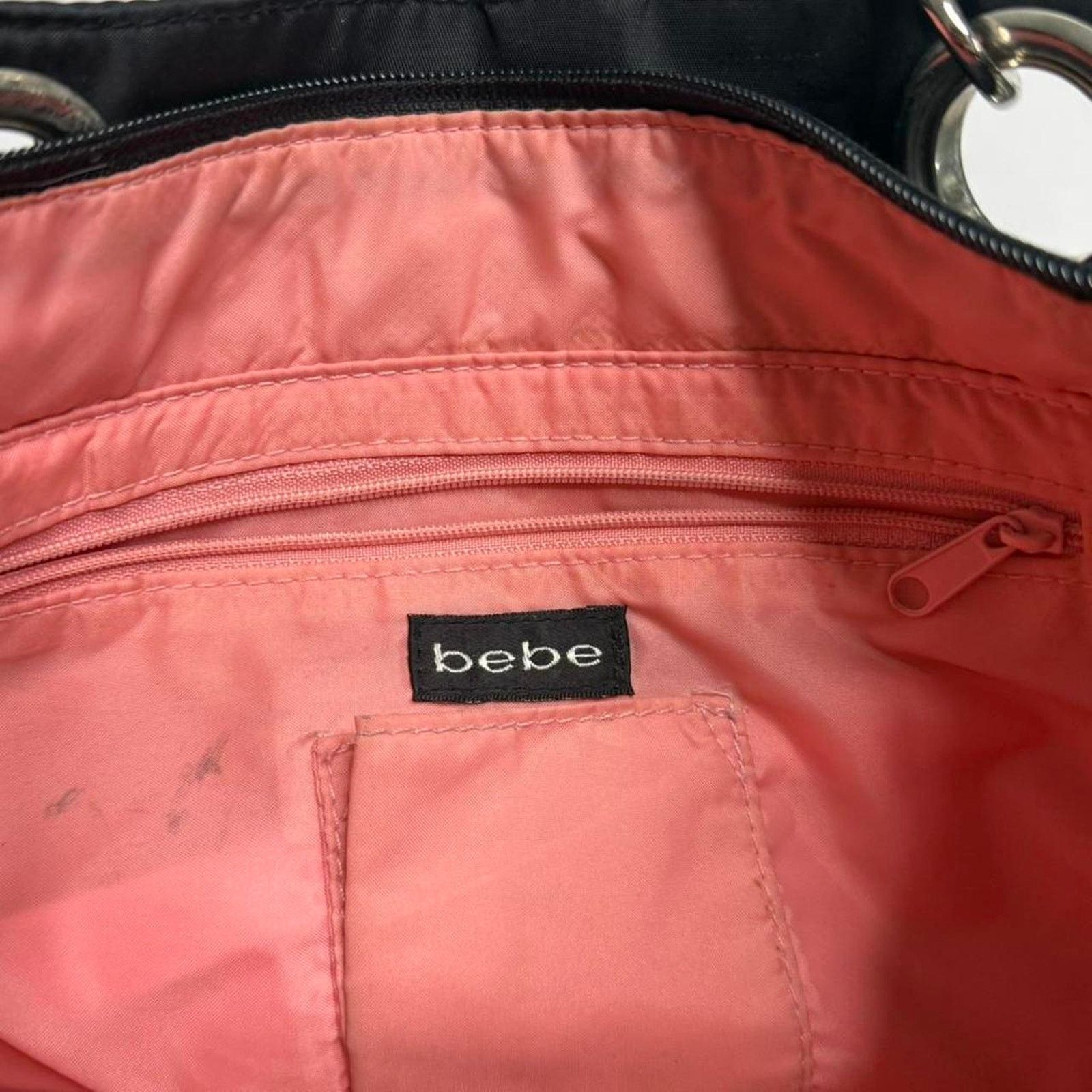 Bebe Black Bebe vintage Y2K small handbag shoulder bag silver Size ONE SIZE - 7 Thumbnail