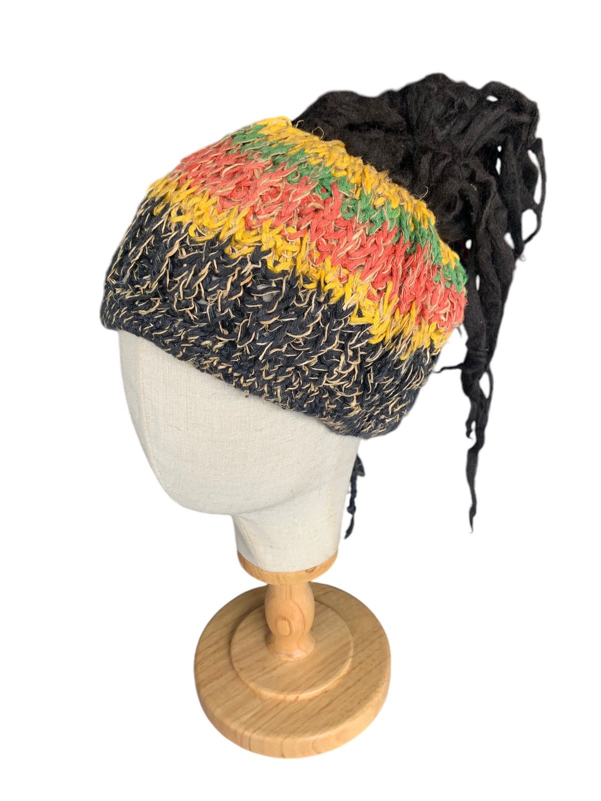 Kapital RARE HIPPIES STYLE 🌈 Amina Rasta Crochet knit Beanie Hats Size ONE SIZE - 10 Thumbnail