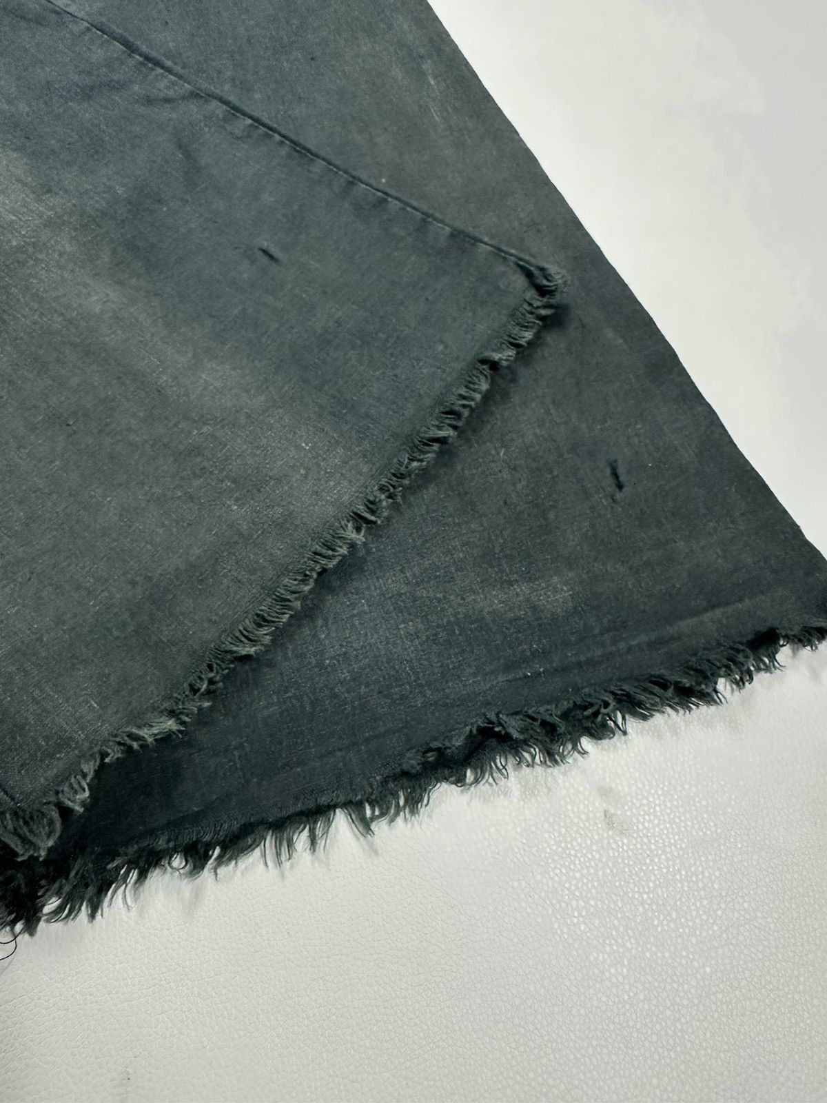Japanese Brand Goa Faded Flare Low rise drawstring waist Hairy Hem Pants Size US 29 - 11 Thumbnail