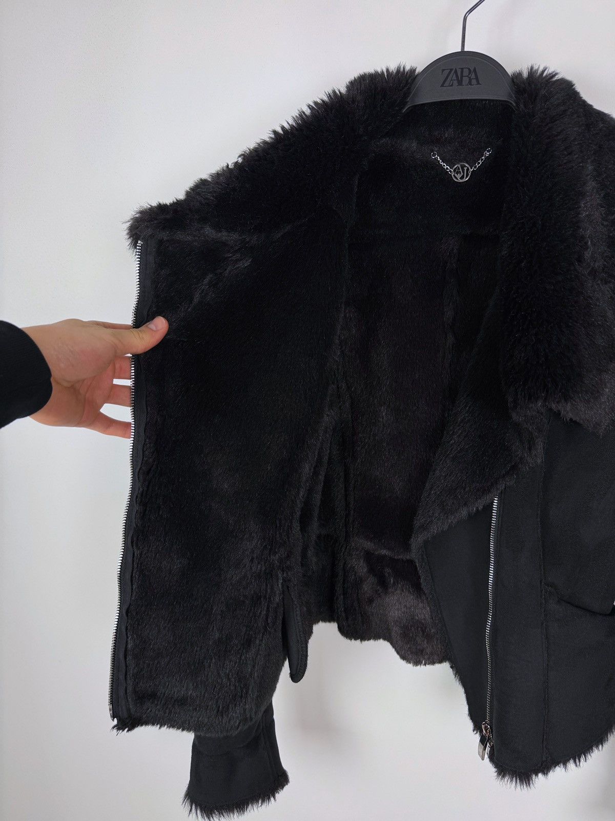 Armani Armani Jeans Faux Suede Fur Rider Jacket Size M / US 6-8 / IT 42-44 - 12 Thumbnail