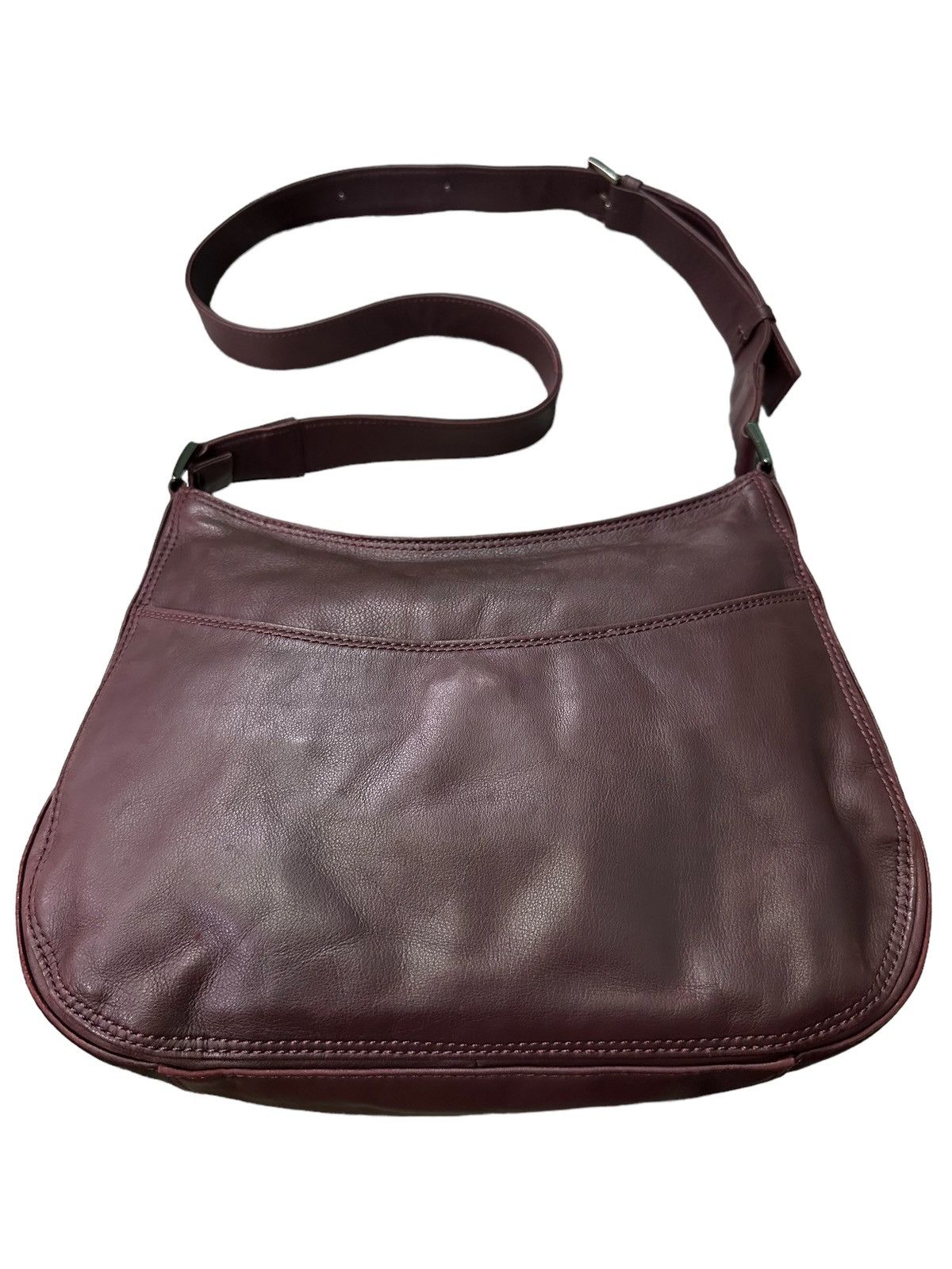 Vintage ISSEY MIYAKE SOFT LEATHER CROSSBODY BAG Size ONE SIZE - 3 Thumbnail