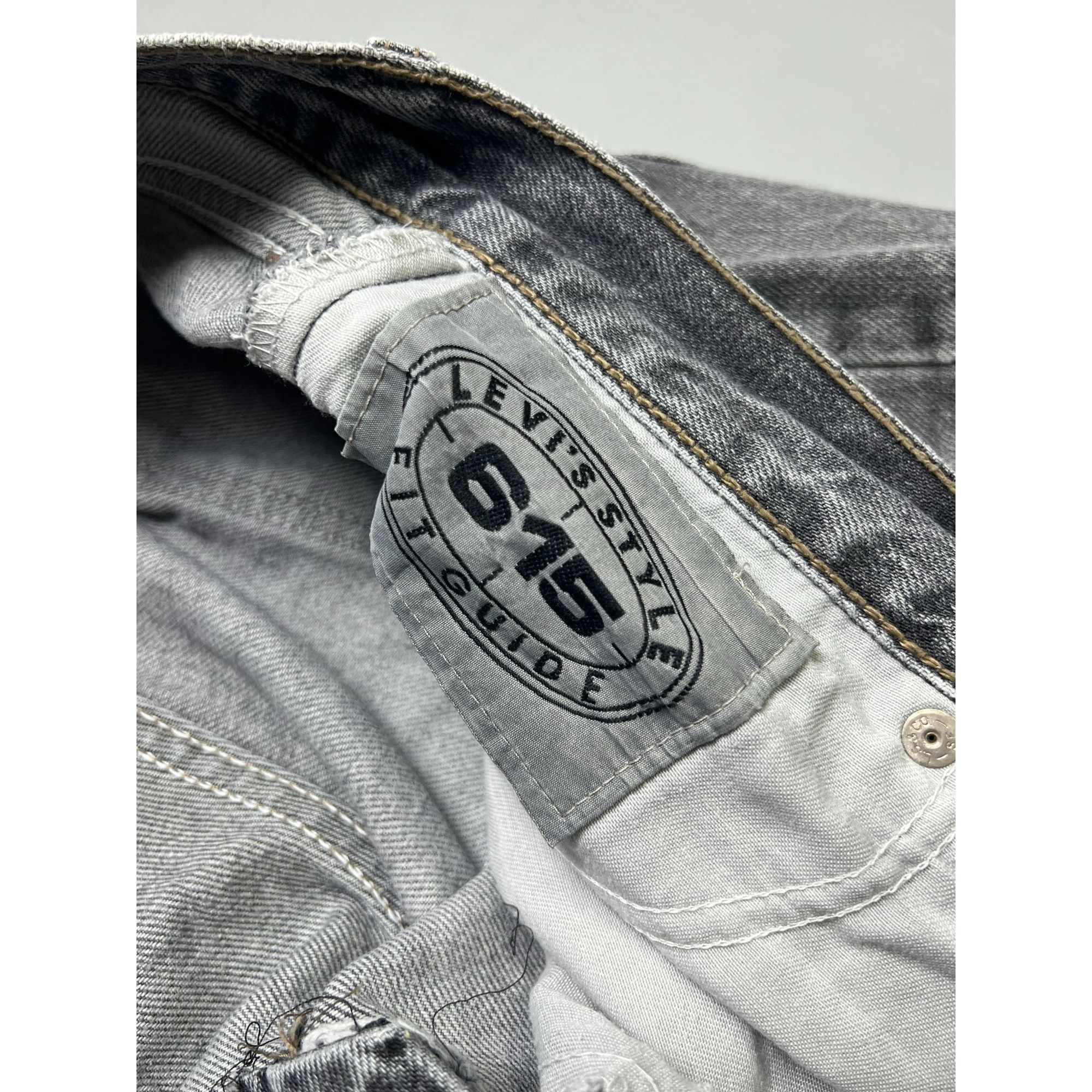 Levi's Vintage Clothing Levi’s 615 Vintage Orange Tab Gray Denim Jeans Pants (Y1058) Size US 33 - 10 Thumbnail