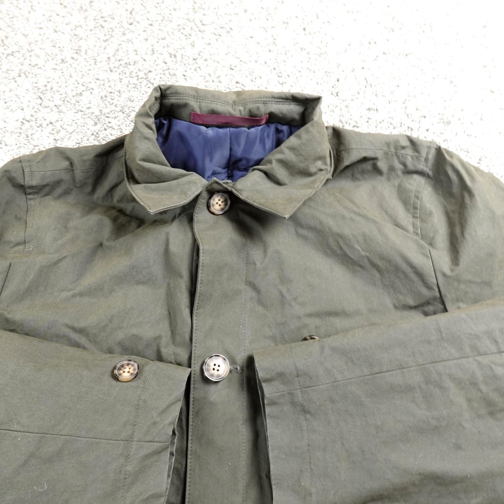Bonobos Bonobos Coat Mens S Green Insulated Lined Cotton Blend Overcoat Size US S / EU 44-46 / 1 - 3 Thumbnail
