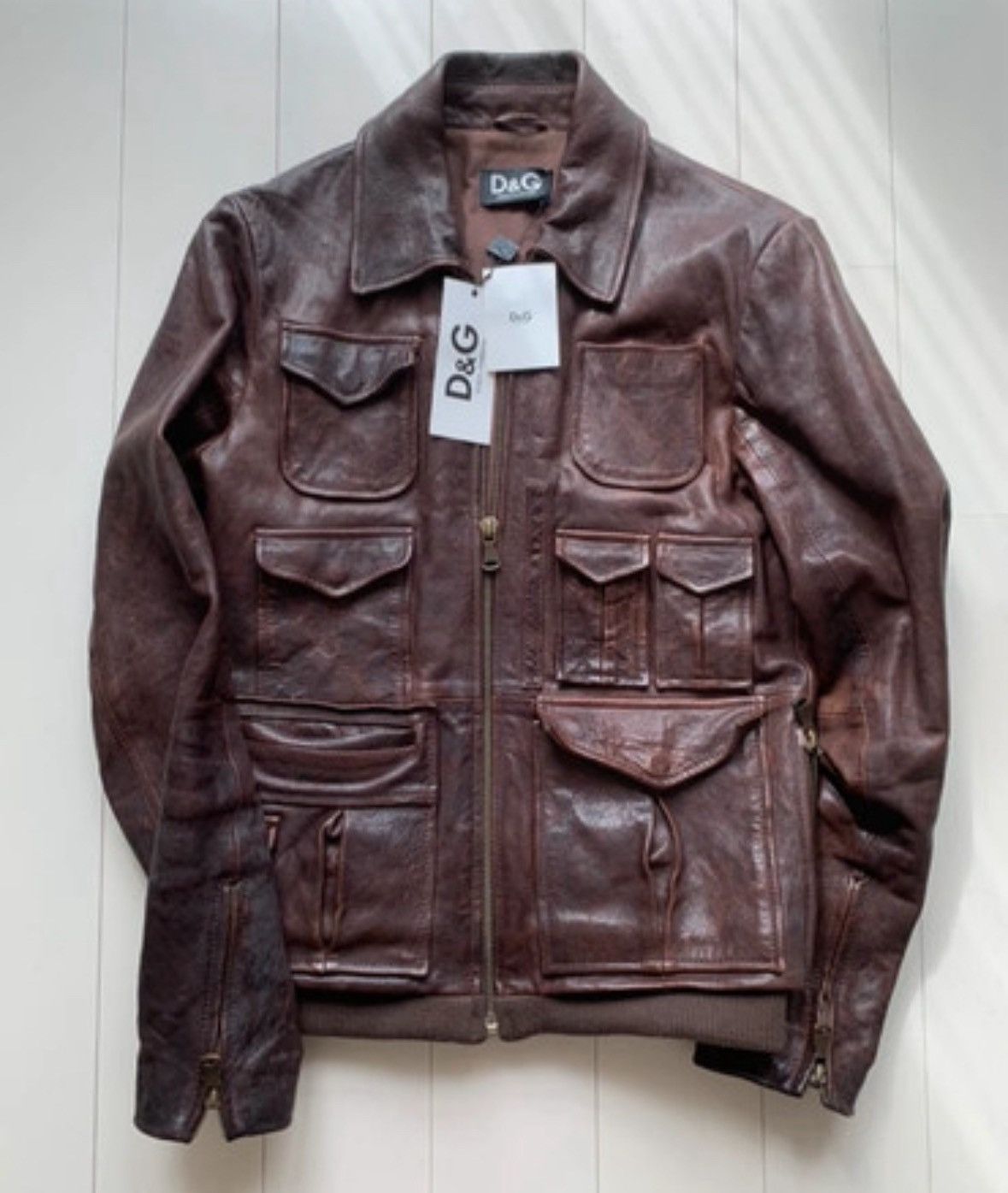 ジャケット・アウター Vintage style Multi-Pocket LeatherJacket Vintage style Multi-Pocket Leather Jacket – BELVET