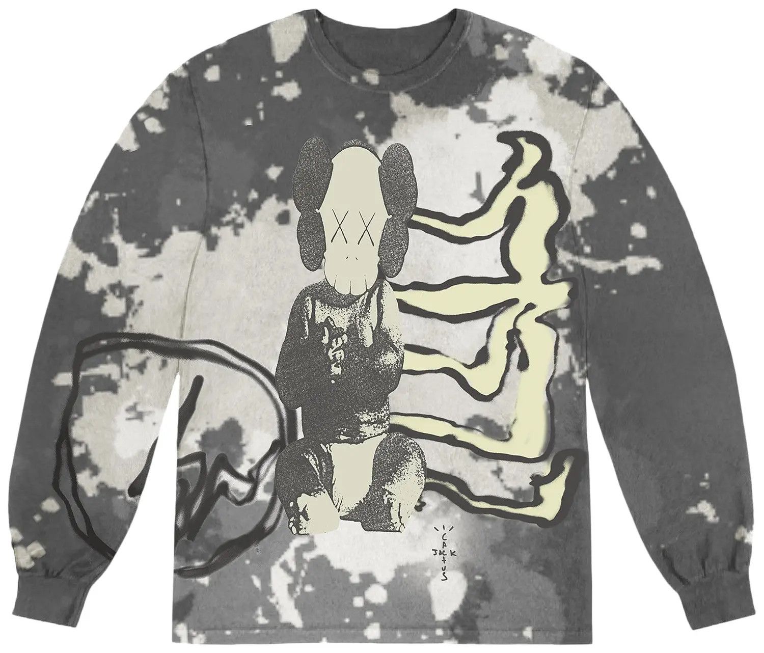 Travis Scott Travis Scott x KAWS For Fragment L/STee 'Tie Dye' Size US L / EU 52-54 / 3 - 1 Thumbnail