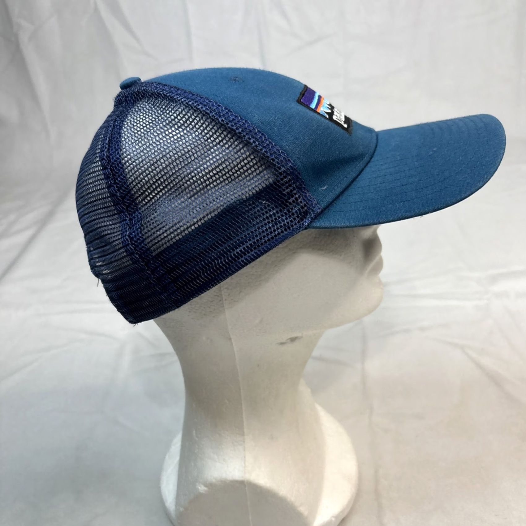 Patagonia PATAGONIA P6 Logo Lo-pro Trucker Cap Blue Hat Unisex Snapback Size ONE SIZE - 4 Thumbnail