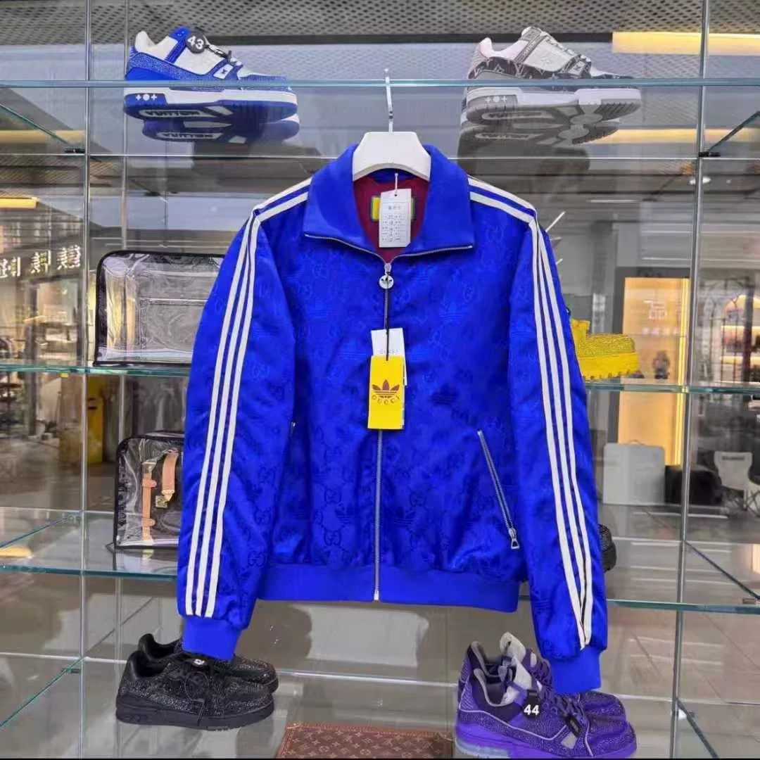 Gucci Gucci x adidas Collaboration Blue Jacket Size US L / EU 52-54 / 3 - 1 Thumbnail