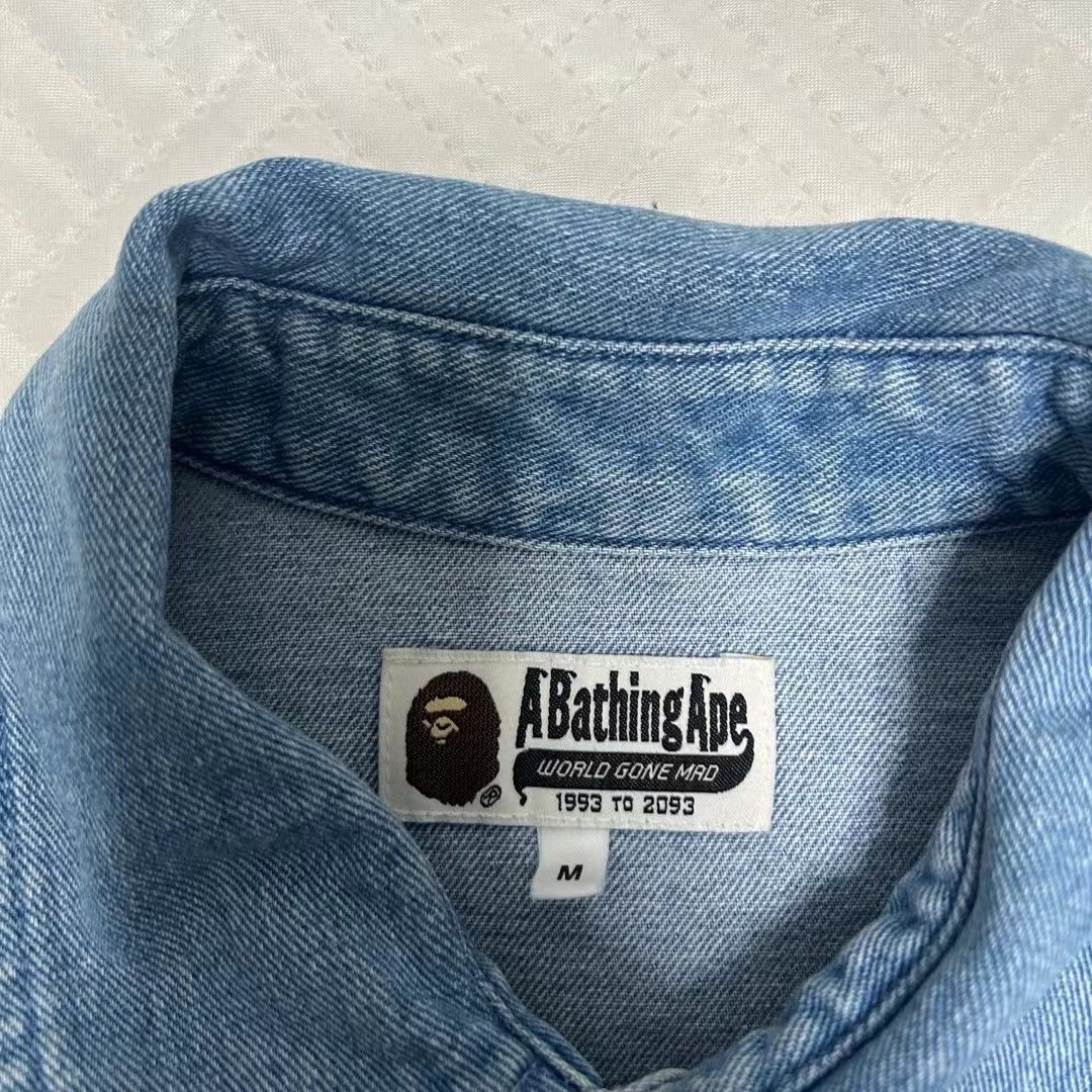 Bape SHARK DENIM JACKET Size US M / EU 48-50 / 2 - 3 Thumbnail