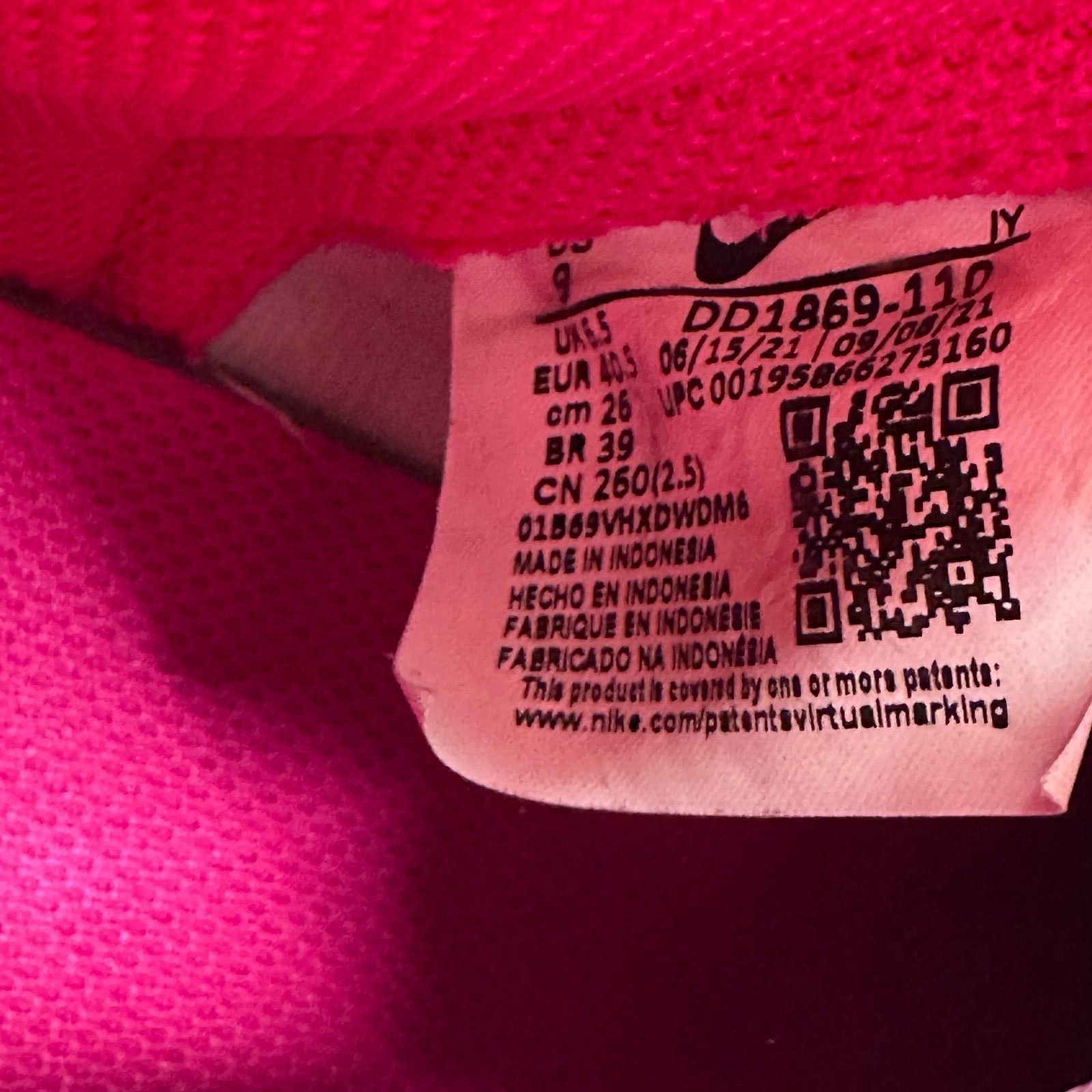 Nike Nike Dunk High Sneakers Women's 9 Pink White DD1869-110 Size US 9 / IT 39 - 7 Thumbnail