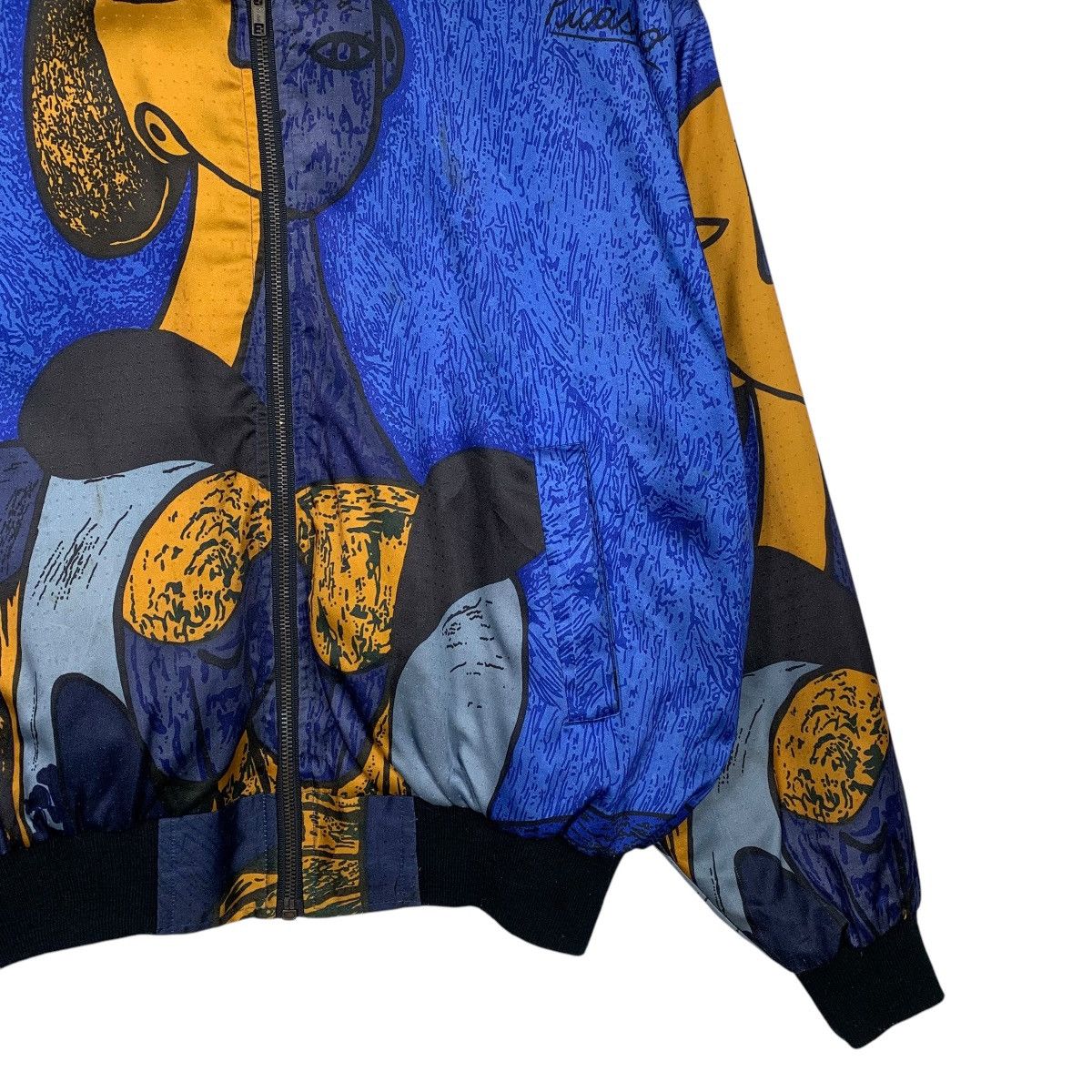 Japanese Brand Nice Design Picasso Full Print Satin Bomber Jacket Size US M / EU 48-50 / 2 - 4 Thumbnail