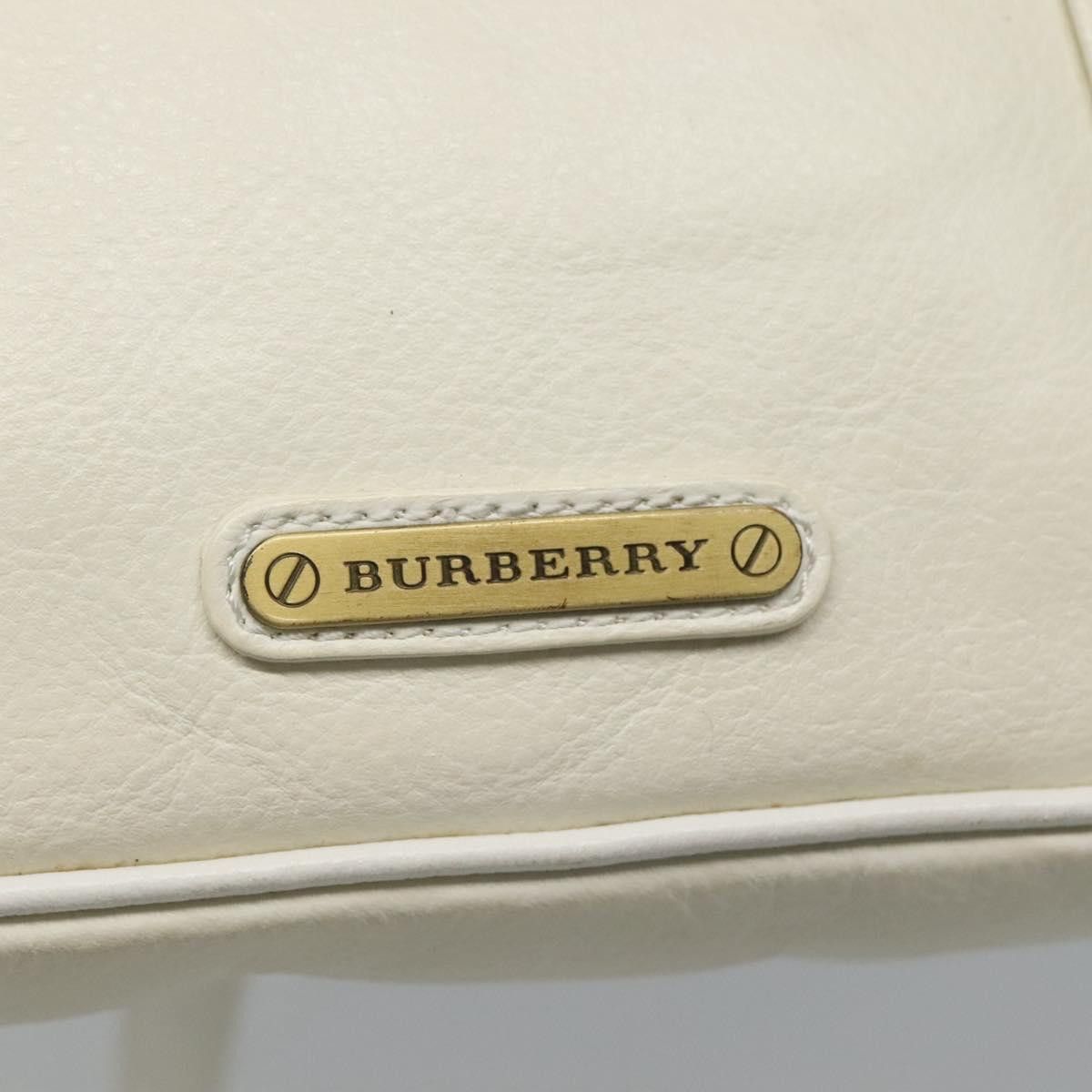 Burberry Burberry Shoulder Bag Leather White Size ONE SIZE - 14 Thumbnail