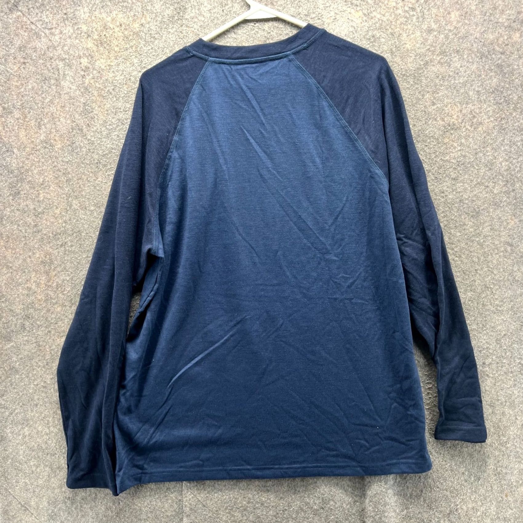 Eddie Bauer Eddie Bauer Shirt Mens Large Navy Blue Long Sleeve Crewneck Cotton Pullover Size US L / EU 52-54 / 3 - 2 Thumbnail