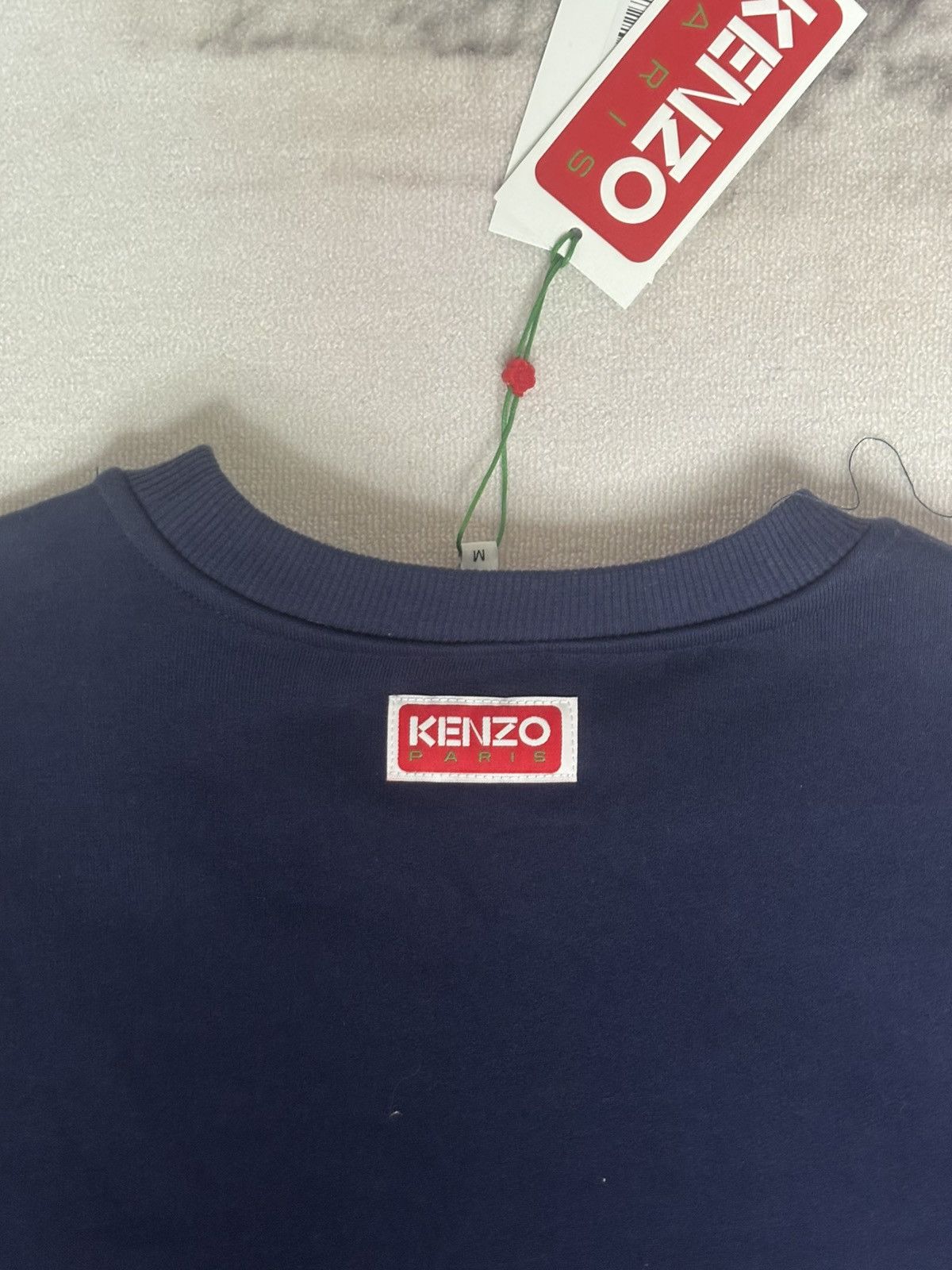 Kenzo Navy blue Kenzo cotton sweat with red flower design size M Size US M / EU 48-50 / 2 - 13 Thumbnail
