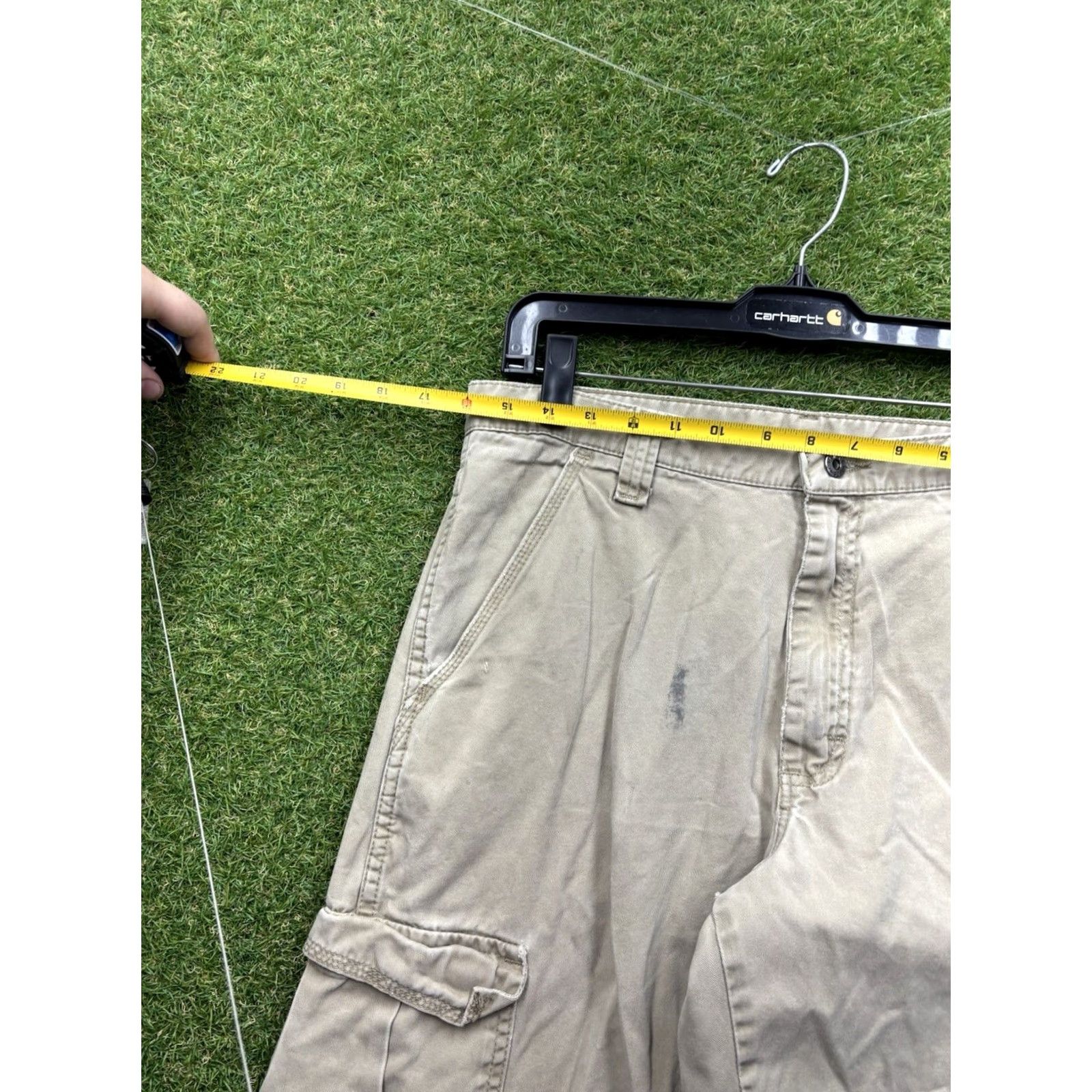 Wrangler Wrangler Cargo Pants Mens 32x32 Khaki Brown 70LEWGR Workwear Canvas Straight Pants Mens Khaki Cargo 32x32 Wrangler Size US 32 / EU 48 - 2 Thumbnail