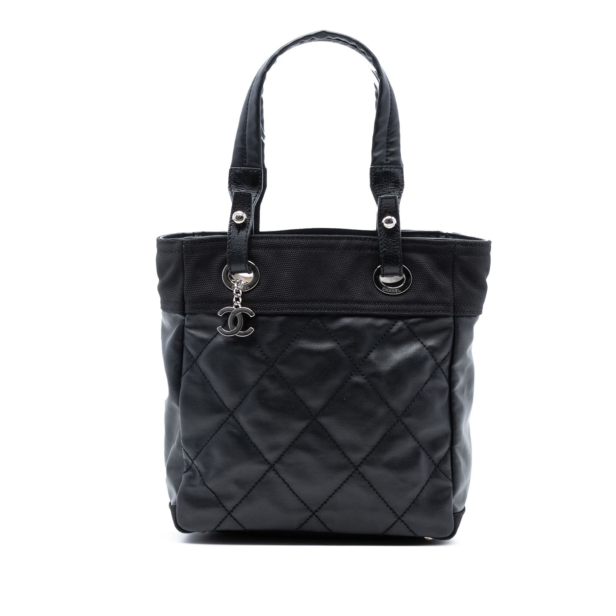 Chanel Chanel Small Quilted Coated Canvas Paris Biarritz Tote Size ONE SIZE - 1 Thumbnail
