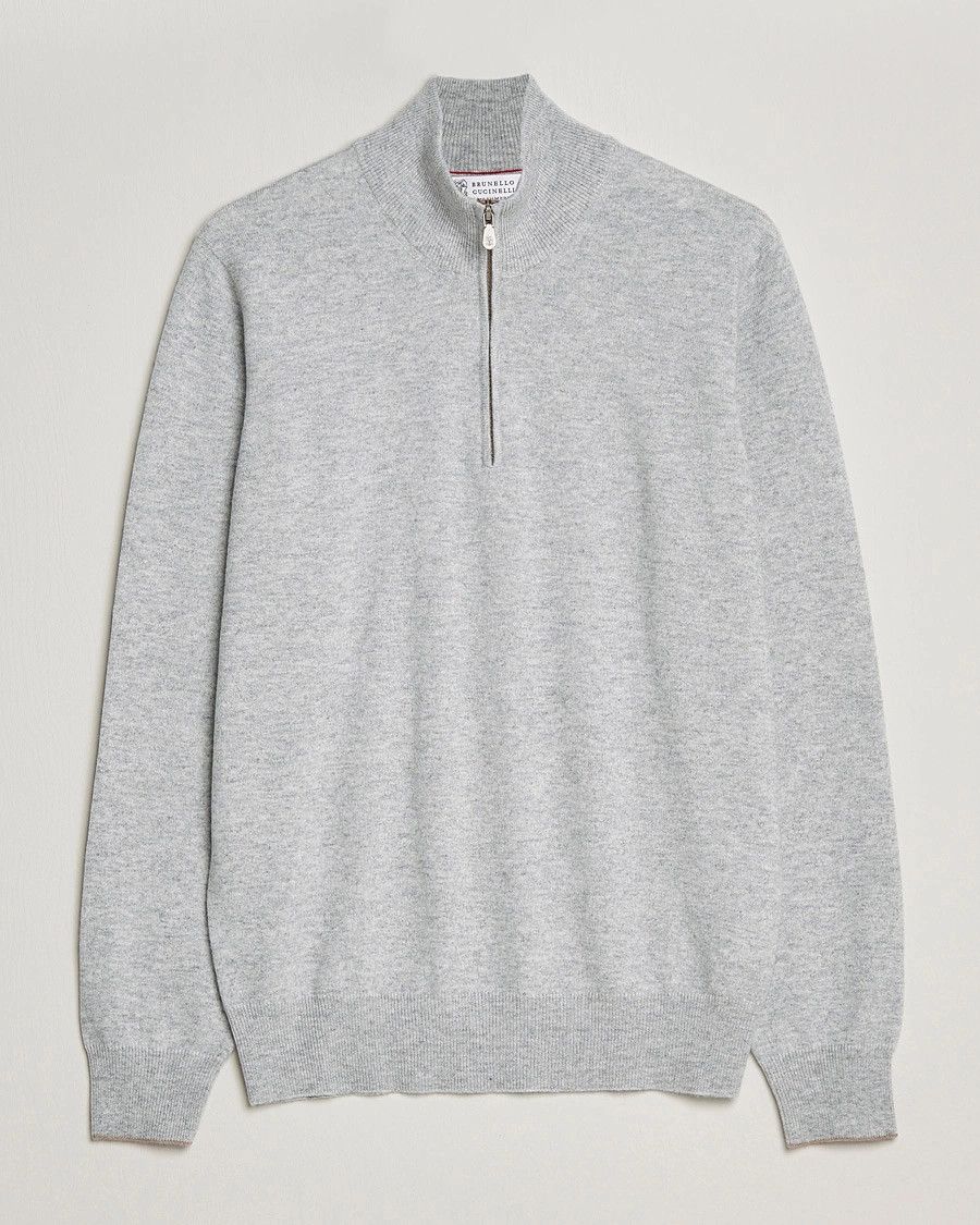Brunello Cucinelli o1y0526 Sweater in Light Gray Size US L / EU 52-54 / 3 - 1 Thumbnail