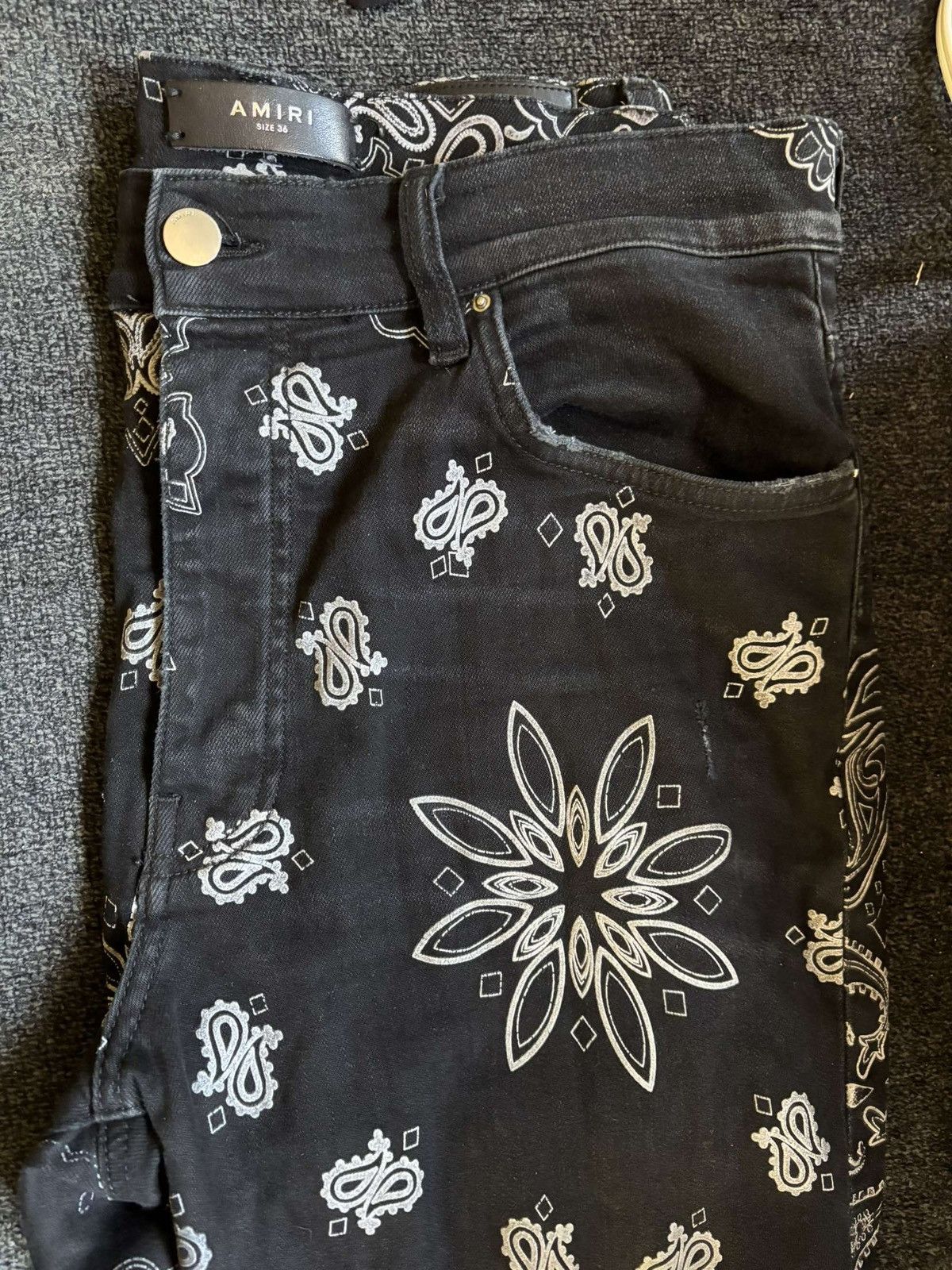 Amiri Amiri bandanna jeans Size US 36 / EU 52 - 1 Thumbnail