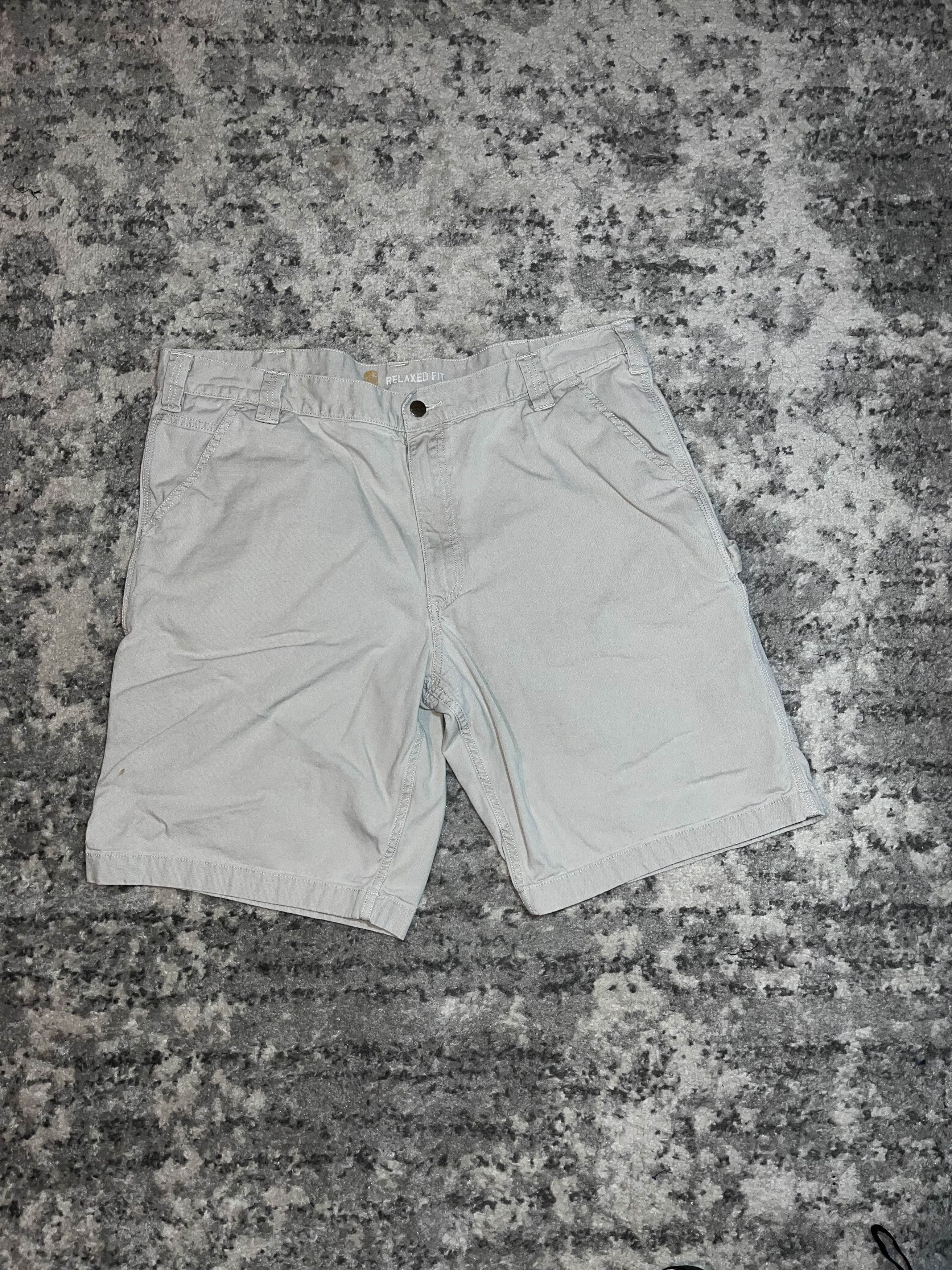 Carhartt Y2K Khaki Carhartt Baggy Cargo Carpenter Shorts Size US 40 / EU 56 - 2 Thumbnail