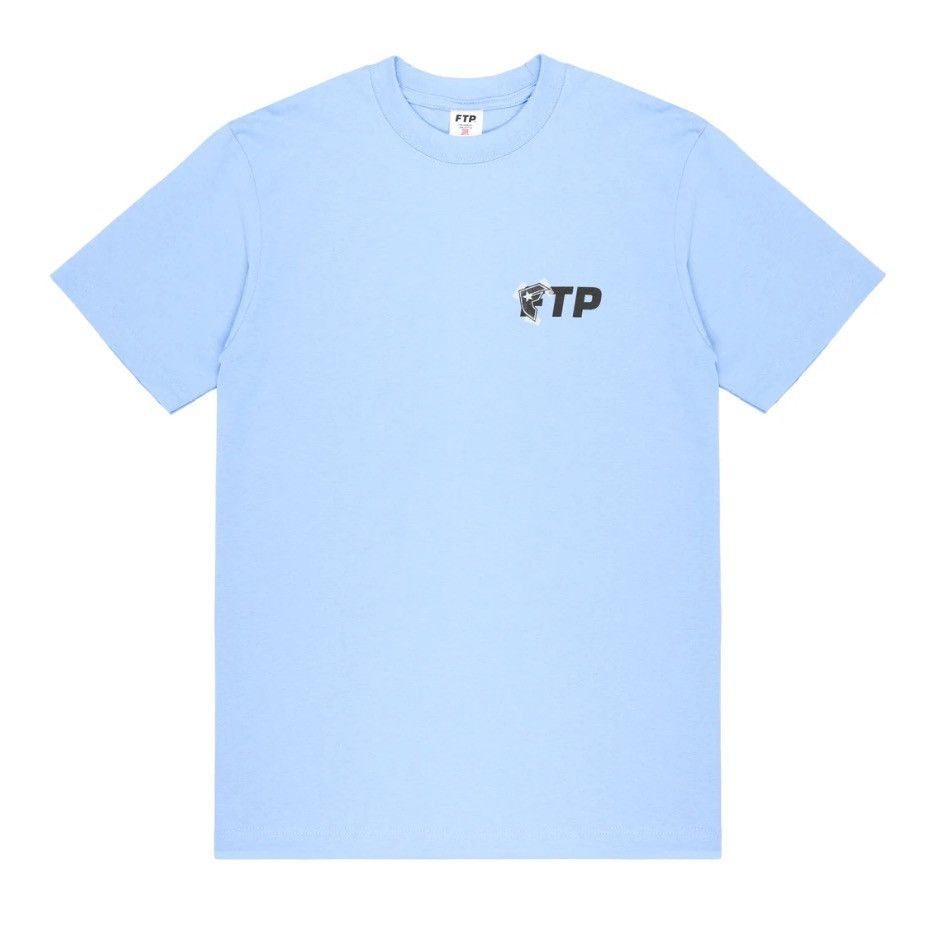 Famous Stars And Straps × Fuck The Population 2X - FTP Famous Logo Tee Sky Blue XXL Size US XXL / EU 58 / 5 - 1 Thumbnail