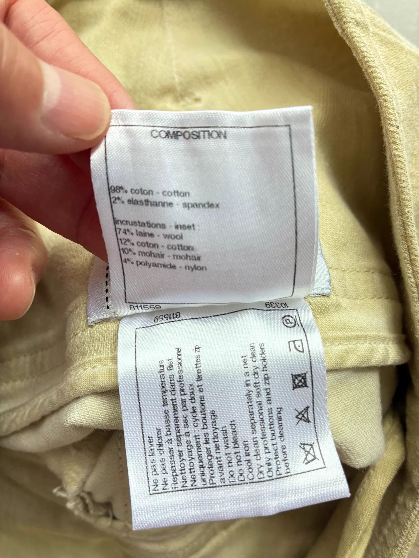 Chanel Chanel Color Blocked Gold Tweed Casual Pants Size 34 Size 25" / US 0 / IT 36 - 5 Thumbnail