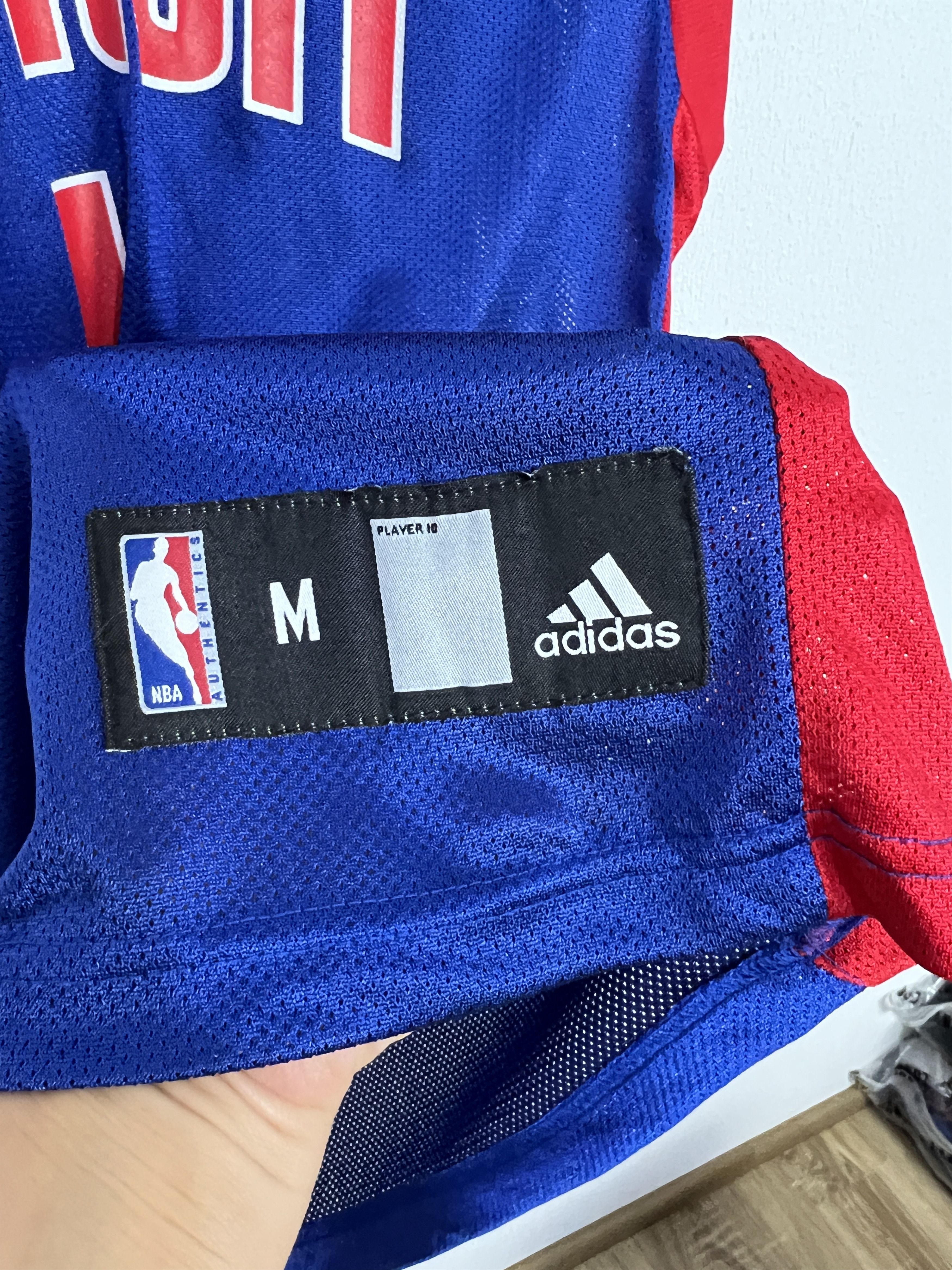 Adidas Vintage Adidas Detroit Pistons #1 Billups NBA Blue Jersey Size US M / EU 48-50 / 2 - 5 Thumbnail