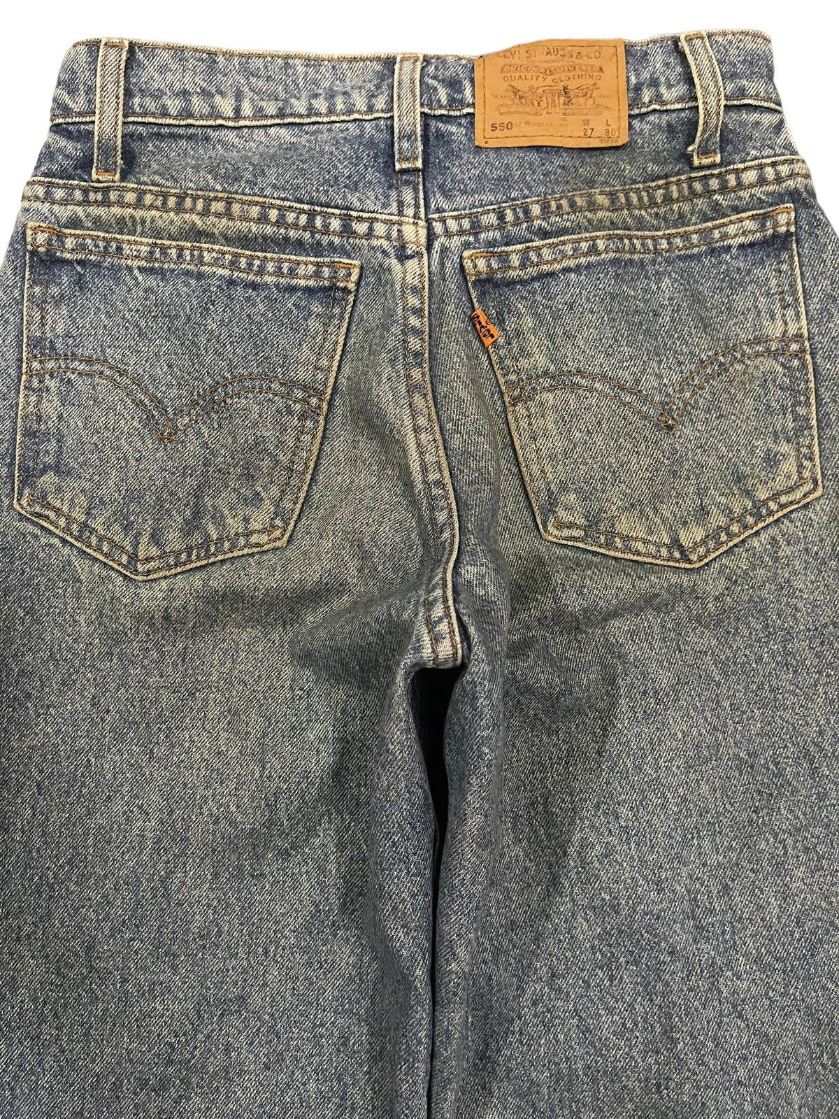 Levi's Vintage 80s Levis 550 Orange Tab Relaxed Fit Jeans Size US 27 - 4 Thumbnail