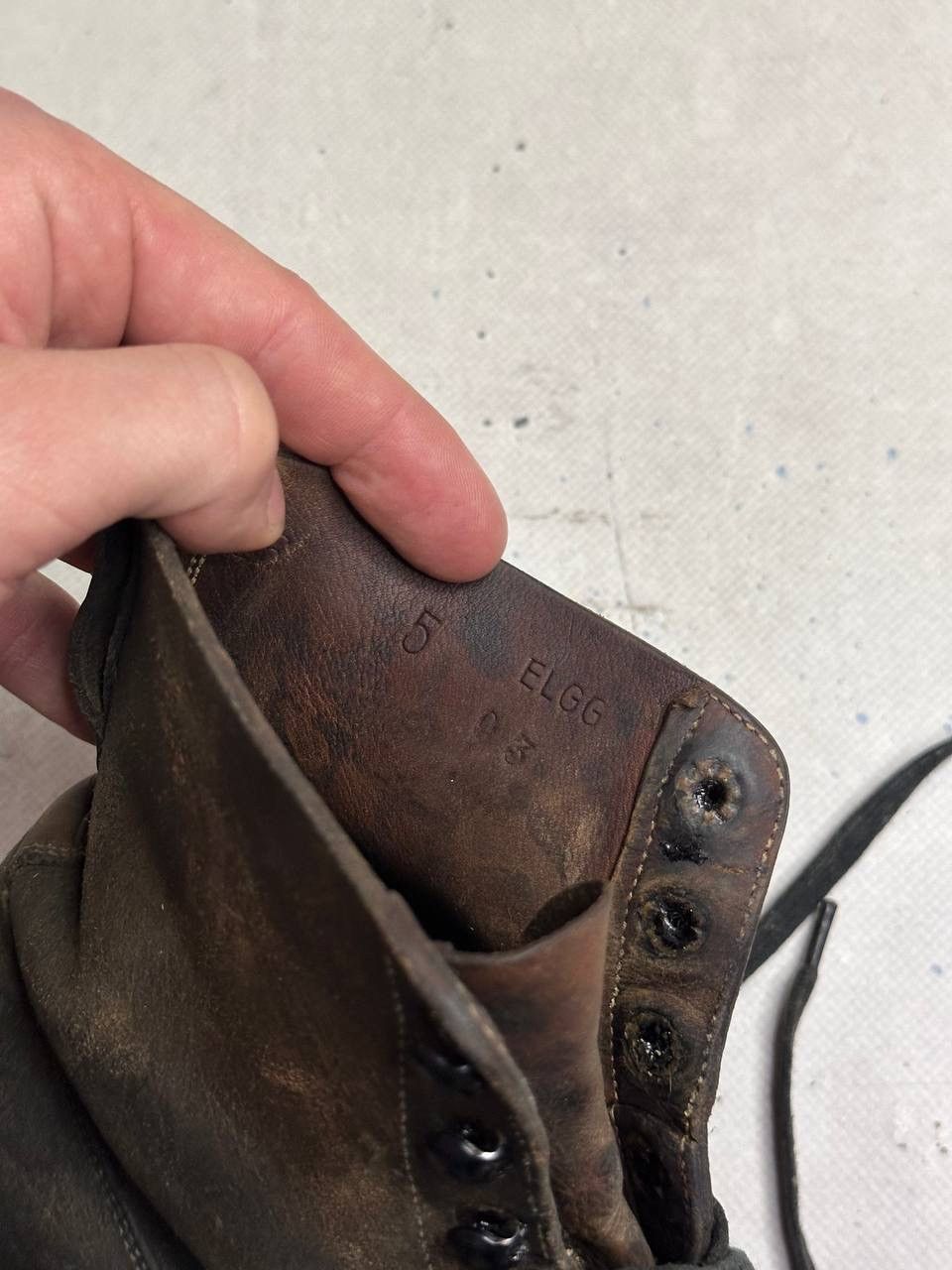 Other Vintage Swiss Army Hobnail WW2 Mountaineering Boots Tricouni Size US 8 / EU 41 - 12 Thumbnail