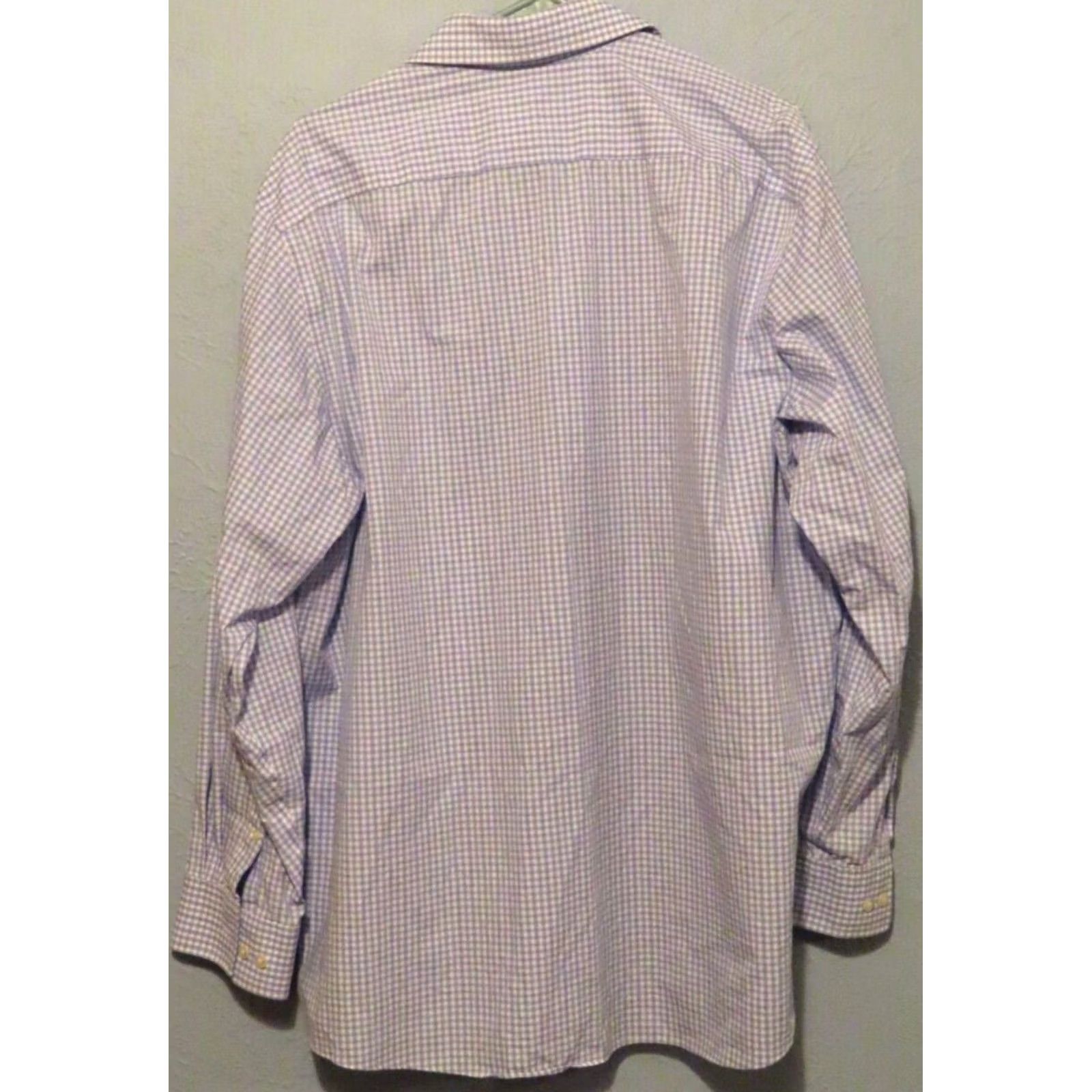 Michael Kors Michael Kors Dress Shirt Mens 34 Regular Non-Iron Blue Striped Button Up Shirt Striped Dress Shirt Mens RegularPurple Size US S / EU 44-46 / 1 - 6 Thumbnail
