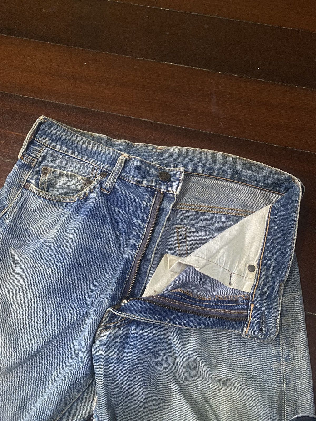 Vintage Fire 🔥 vintage 90s BIG STONE distressed denim rework Size US 32 / EU 48 - 10 Thumbnail