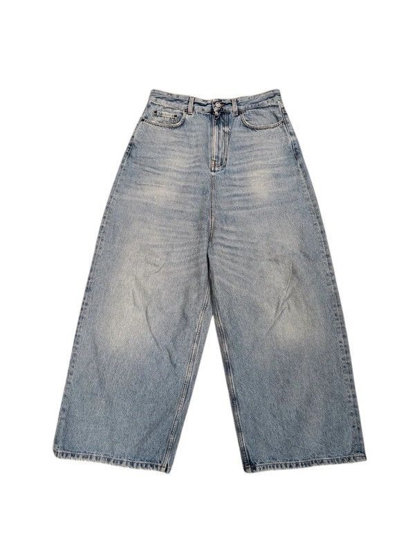 Balenciaga Balenciaga FW22 Lost Tape low crotch blue baggy denim