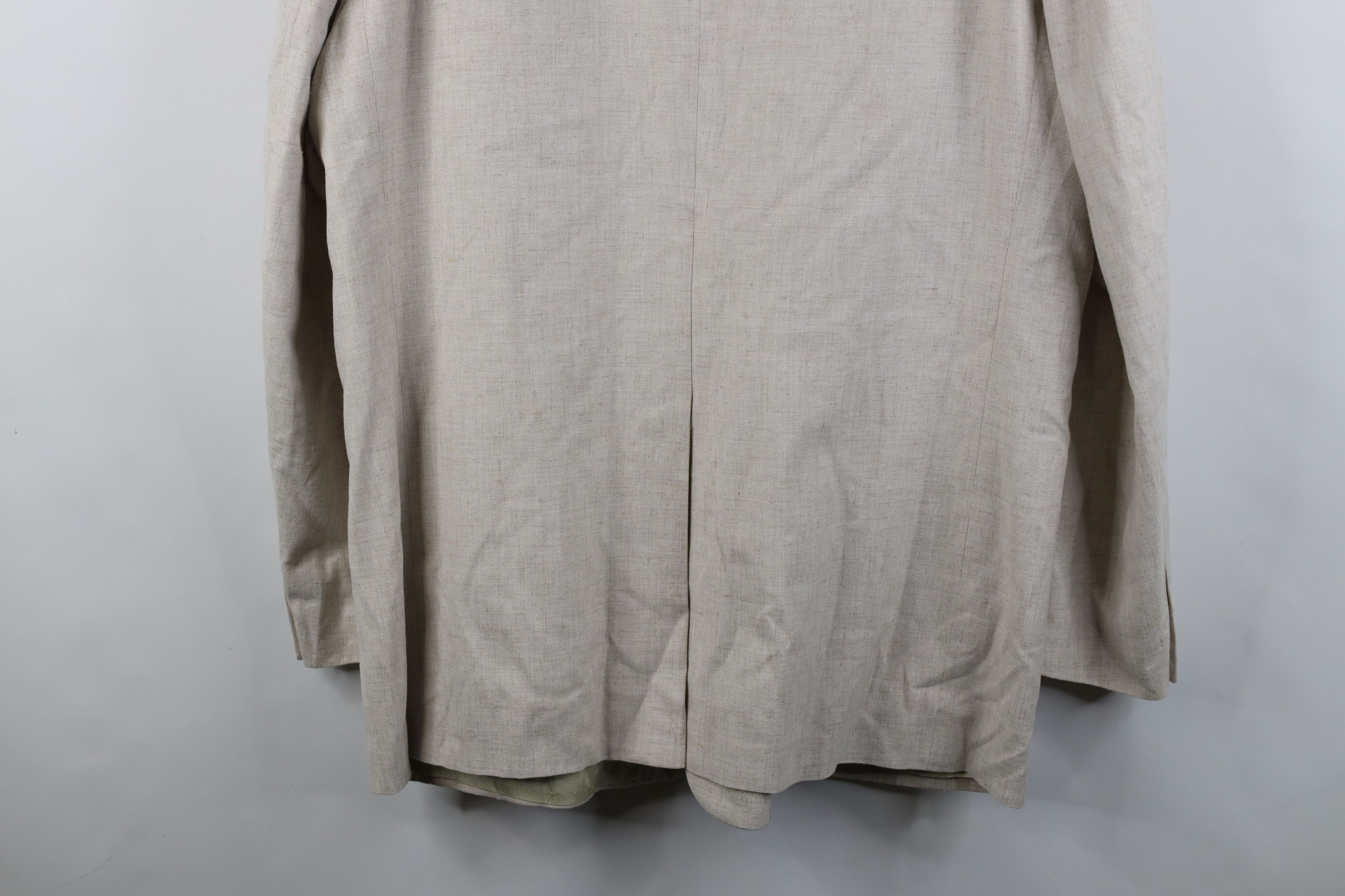 Vintage Vintage 90s Streetwear Linen Blend Coat Blazer Jacket USA Size US XXL / EU 58 / 5 - 15 Thumbnail