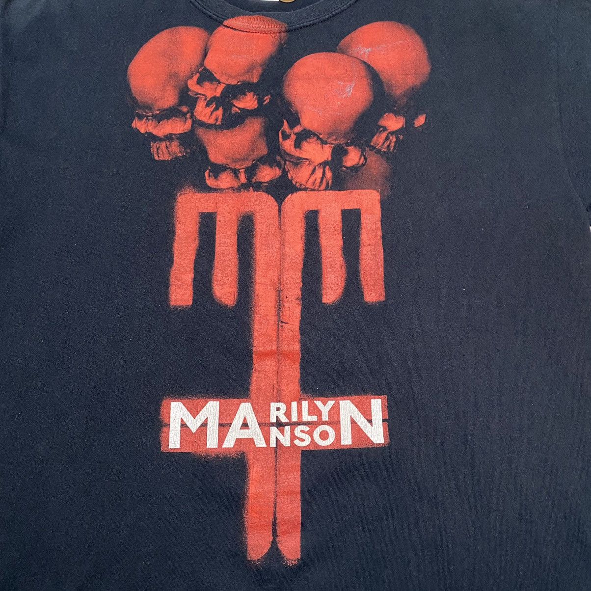 Band Tees × Marilyn Manson × Vintage Marilyn Manson Vintage Y2K Rock Band Tee Rare Size US L / EU 52-54 / 3 - 6 Thumbnail