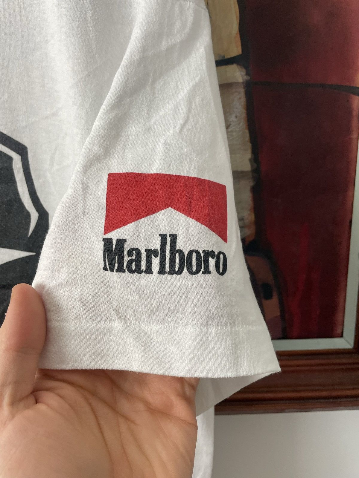 Marlboro Vintage 90s Marlboro Cigarettes Vintage Tee Wild West Rare Size US XL / EU 56 / 4 - 3 Thumbnail